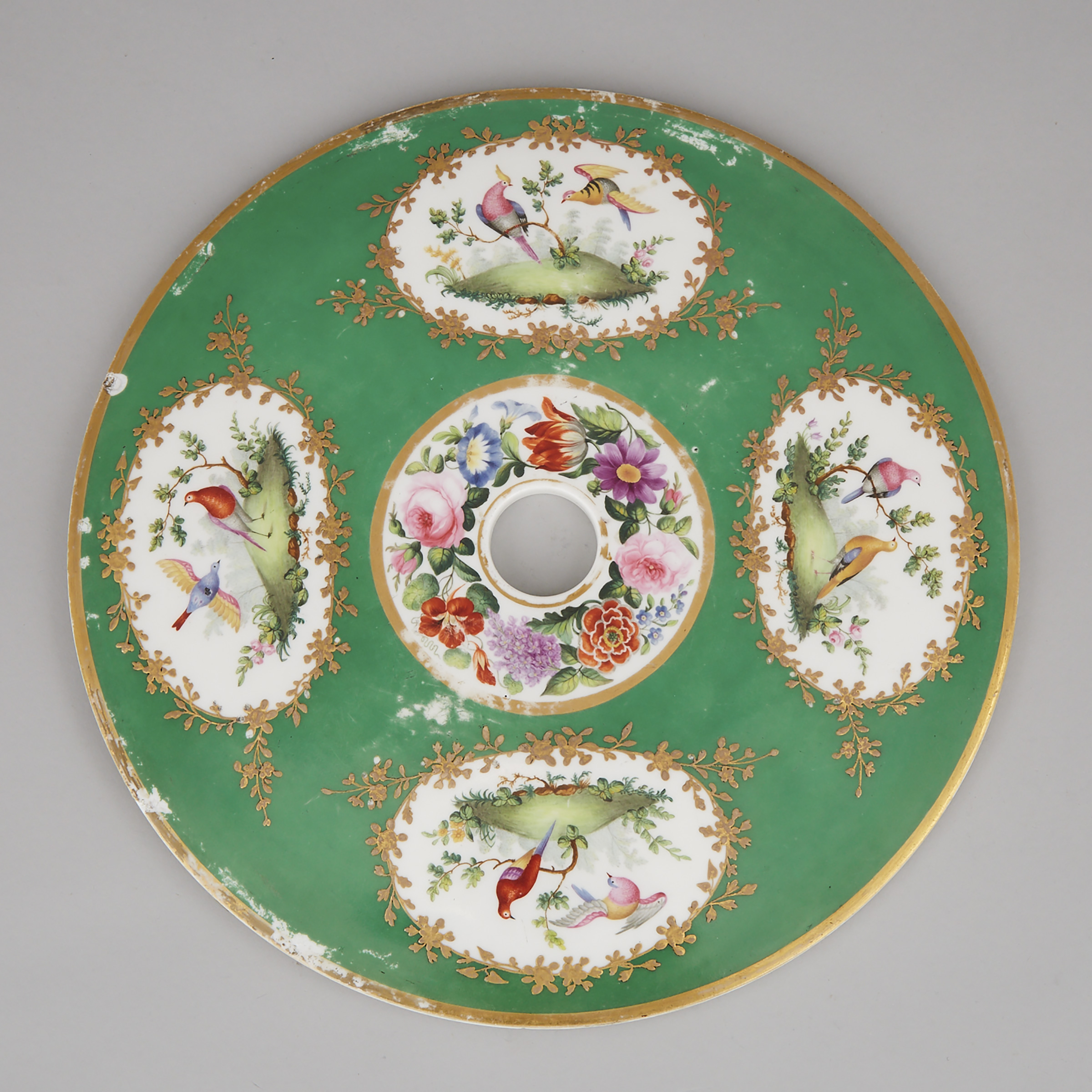 French Porcelain Table Top, probably Sèvres, 19th century