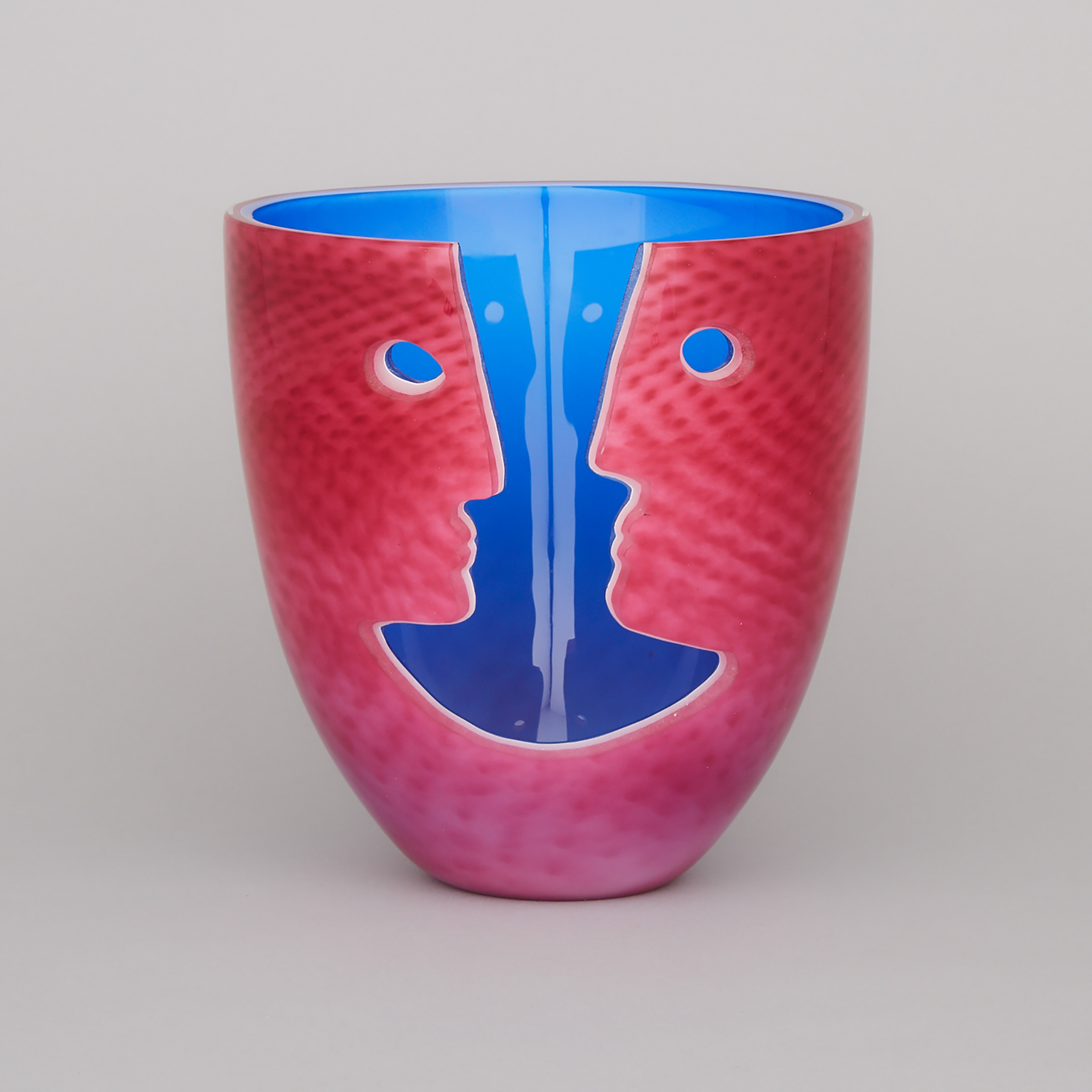 Don Deitcher (Canadian), Laminated Coloured Glass Vase, 1995