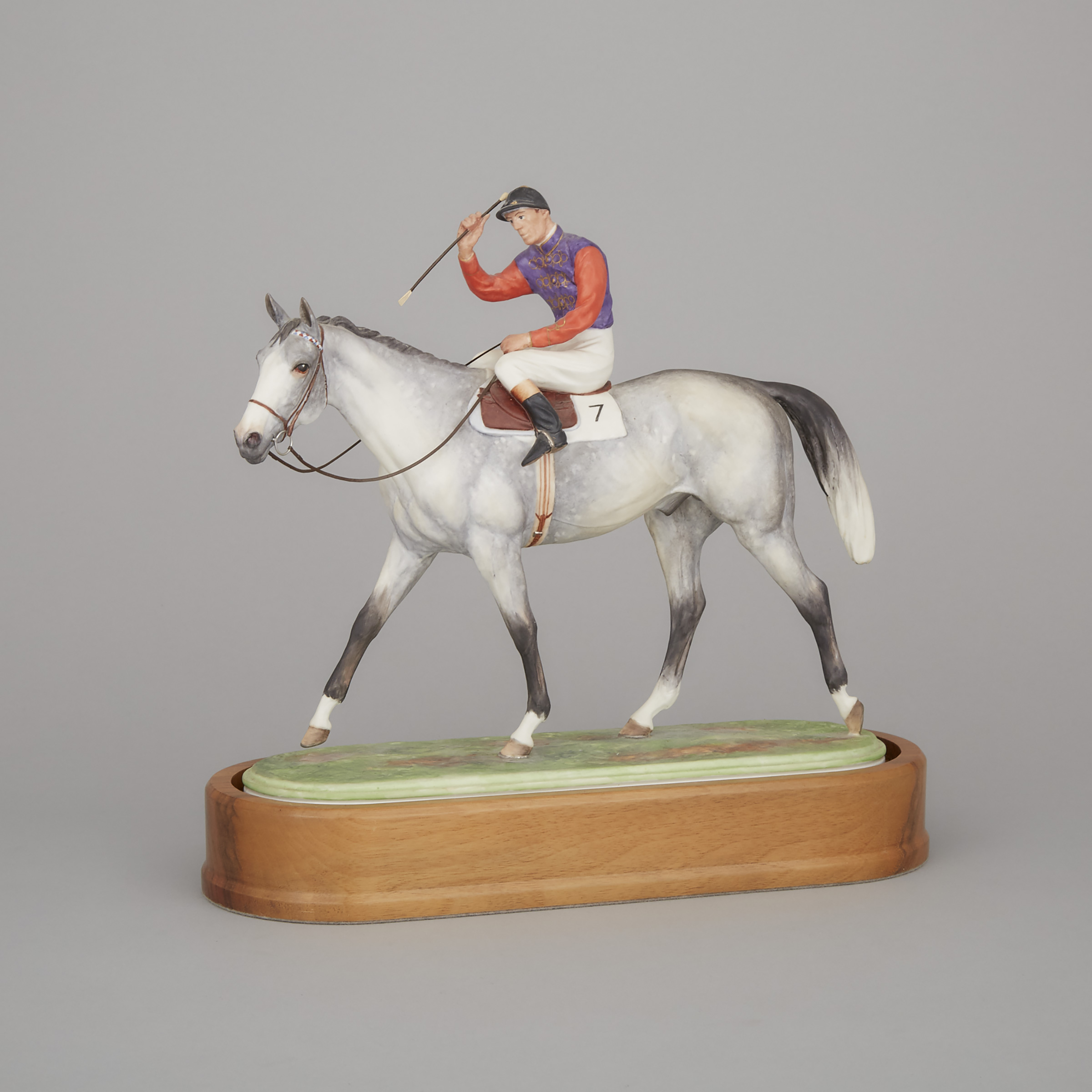 Royal Worcester Equestrian Figure ‘The Winner’, Doris Lindner, 20th century