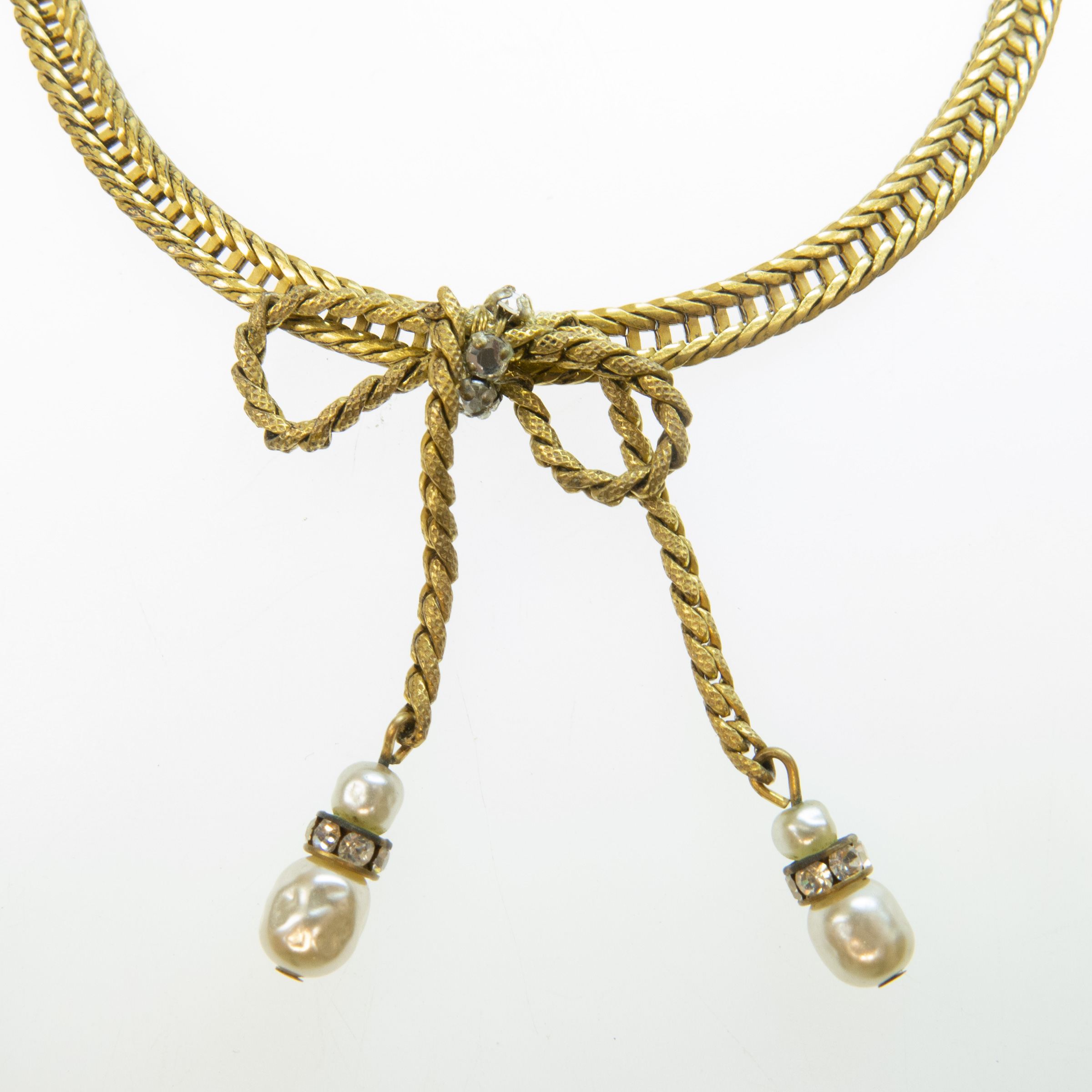 Miriam Haskell Gold-Tone Metal Necklace
