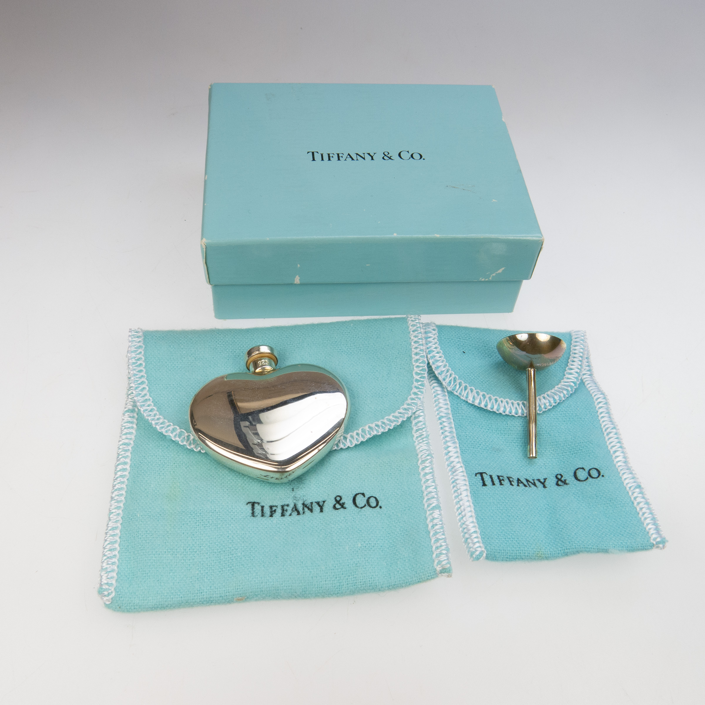 Tiffany & Co. Sterling Silver Heart-Shaped Perfume Vial