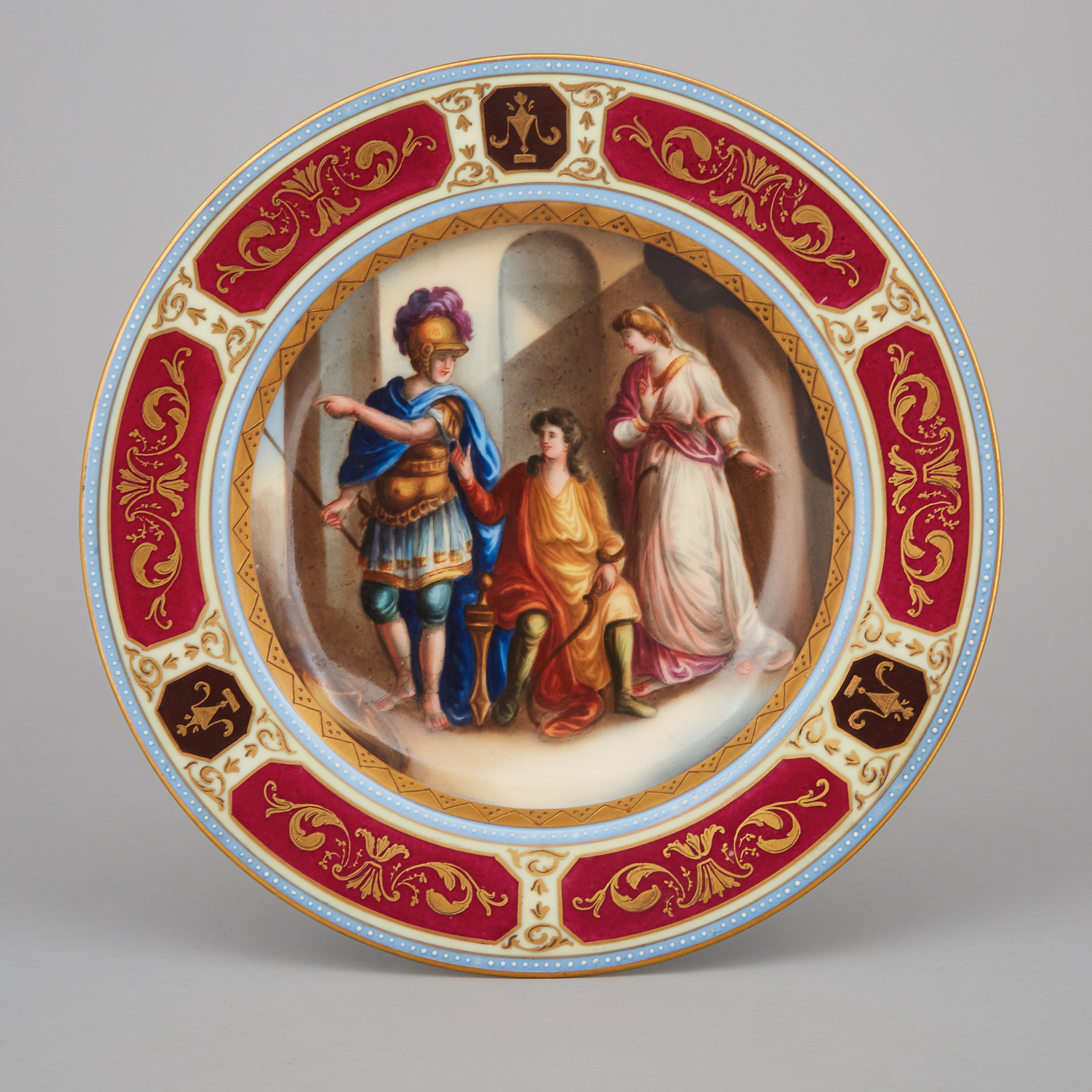 'Vienna' Decorated Cabinet Plate, early 20th century