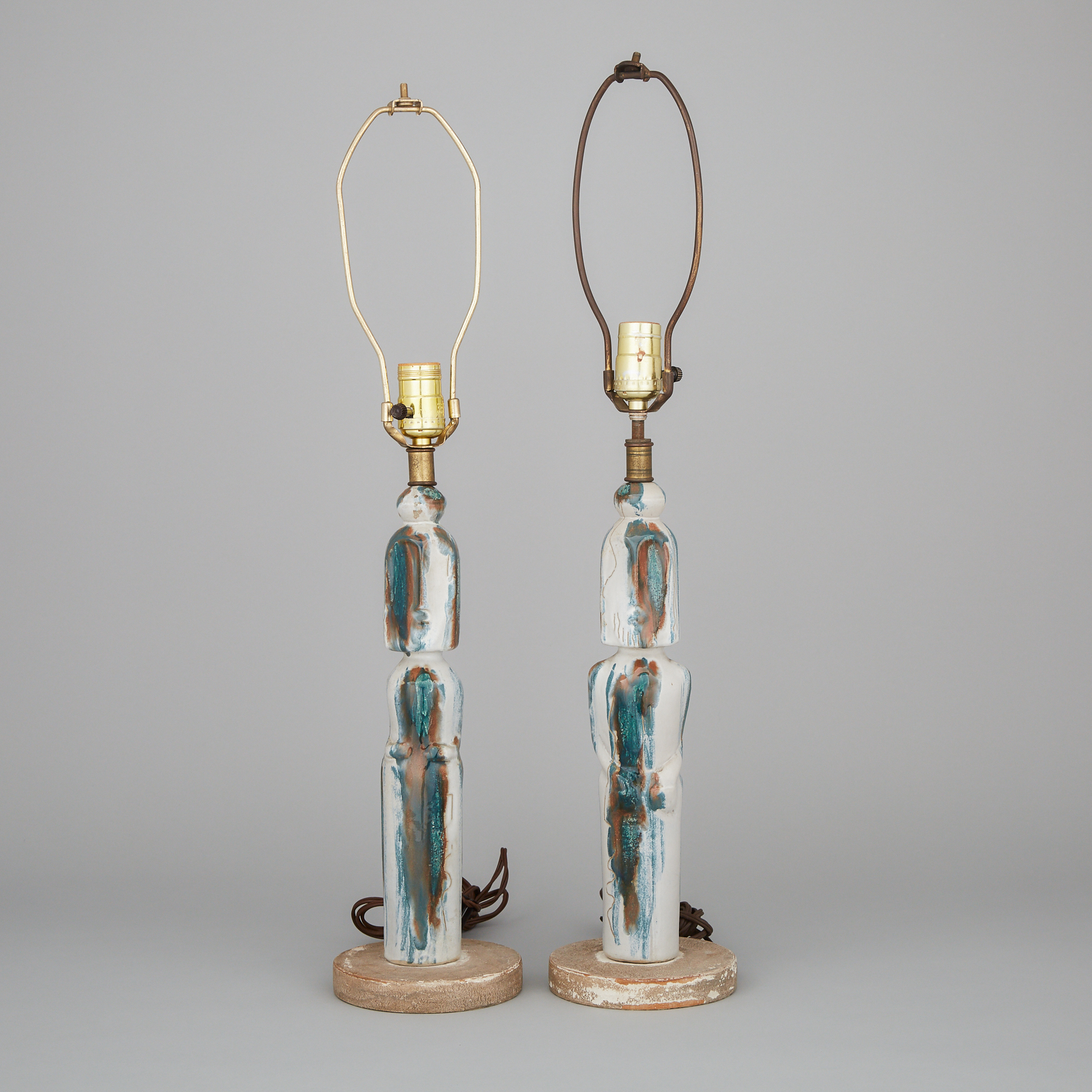 Pair of Marianna Von Allesch Figural Table Lamps, mid-20th century