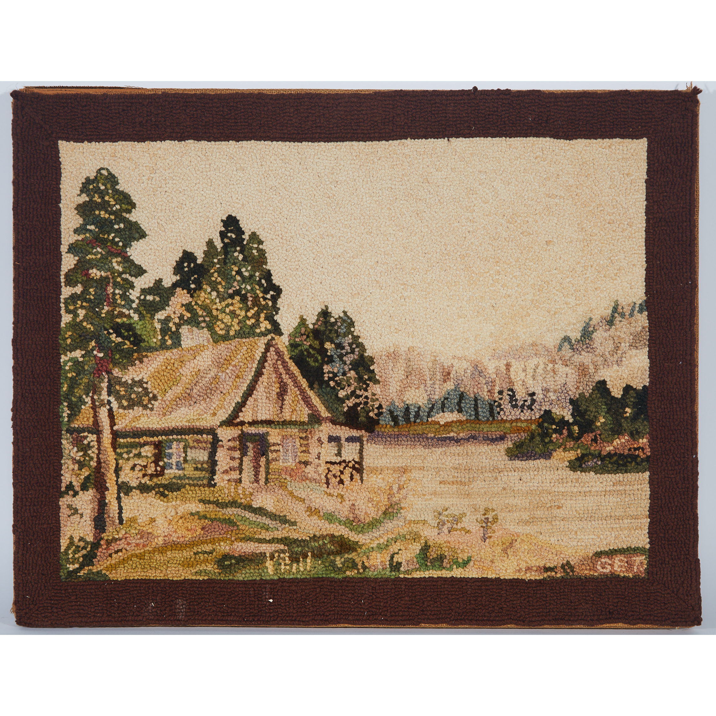 Quebec Hooked Rug, early 20th century