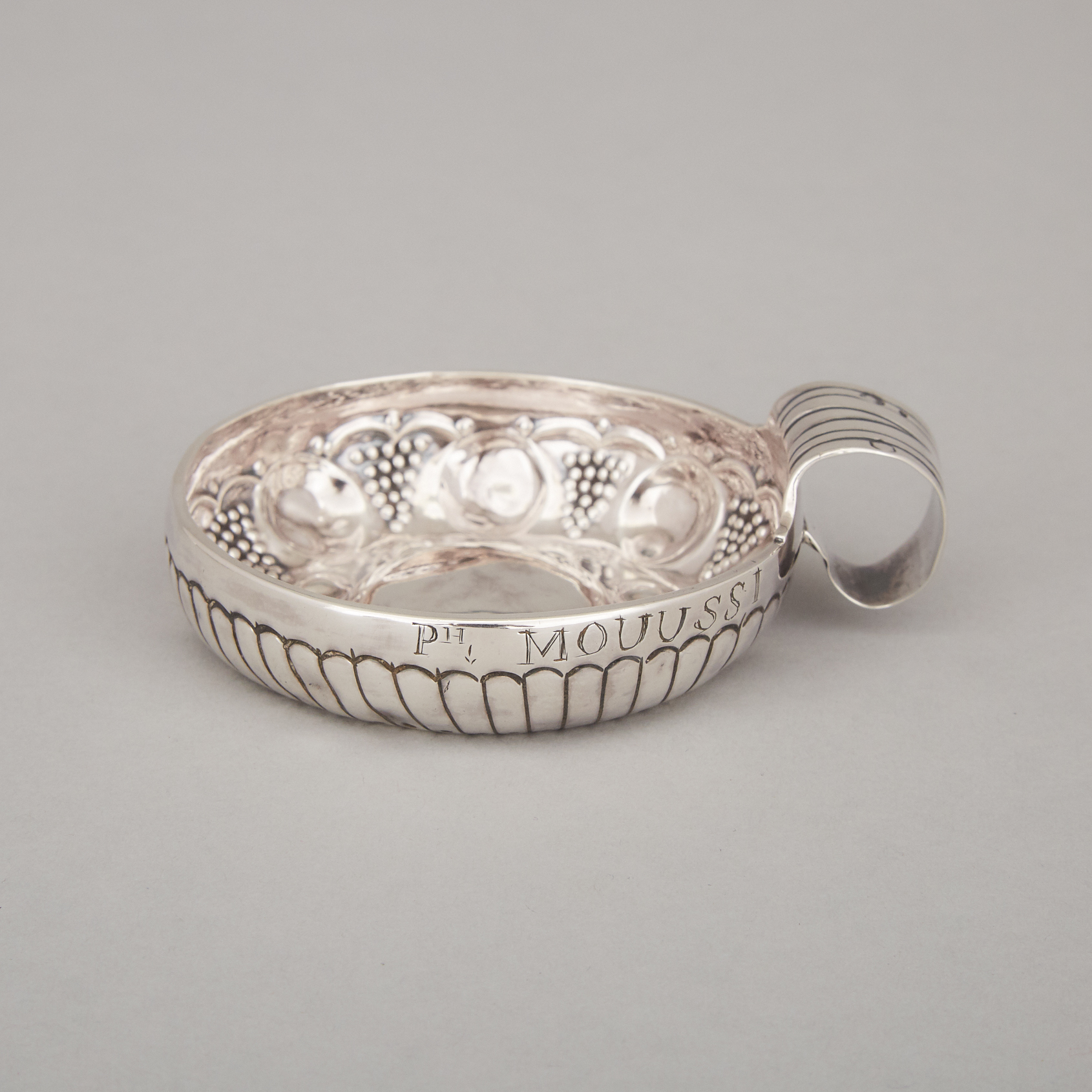 French Silver Wine Taster, 19th century