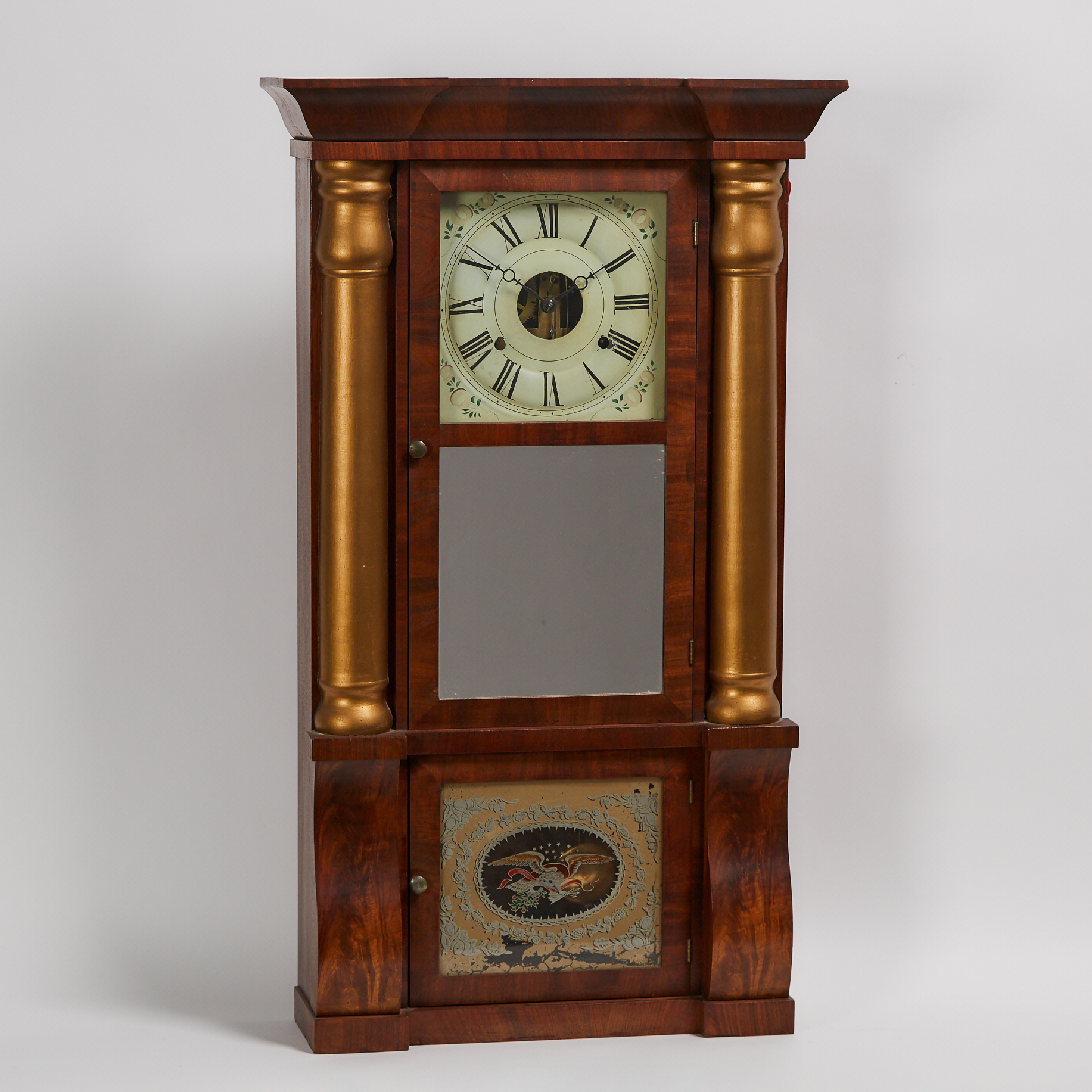 American 'Triple-Decker' Shelf Clock, Seth Thomas, Plymouth Hollow, Conn.,  c.1840