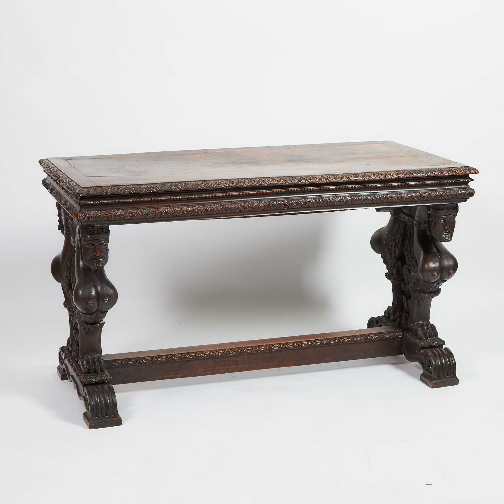 French Renaissance Walnut Library Table, late 16th century