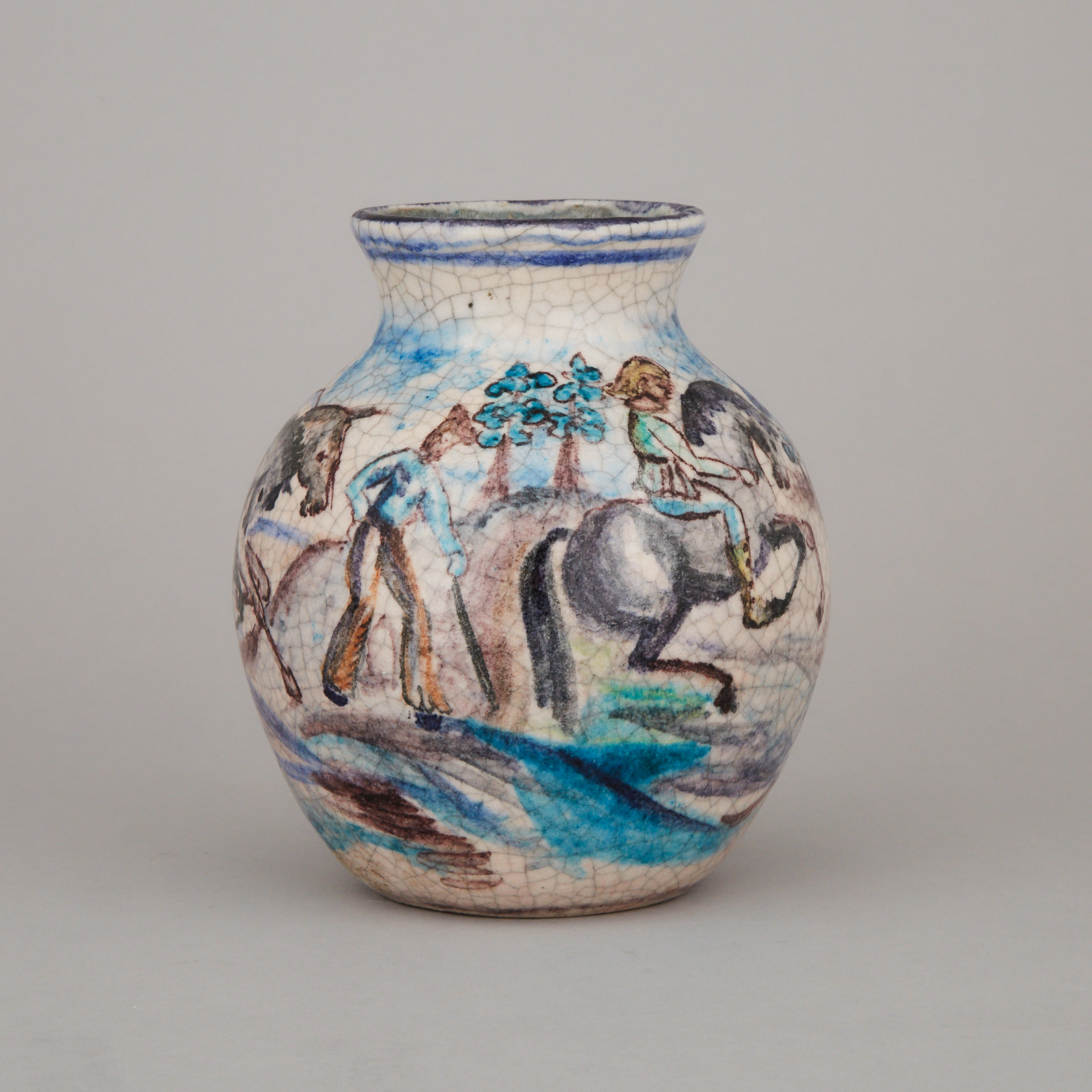 Gmundner Keramic Vase, Emilie Schleiss, early 20th century