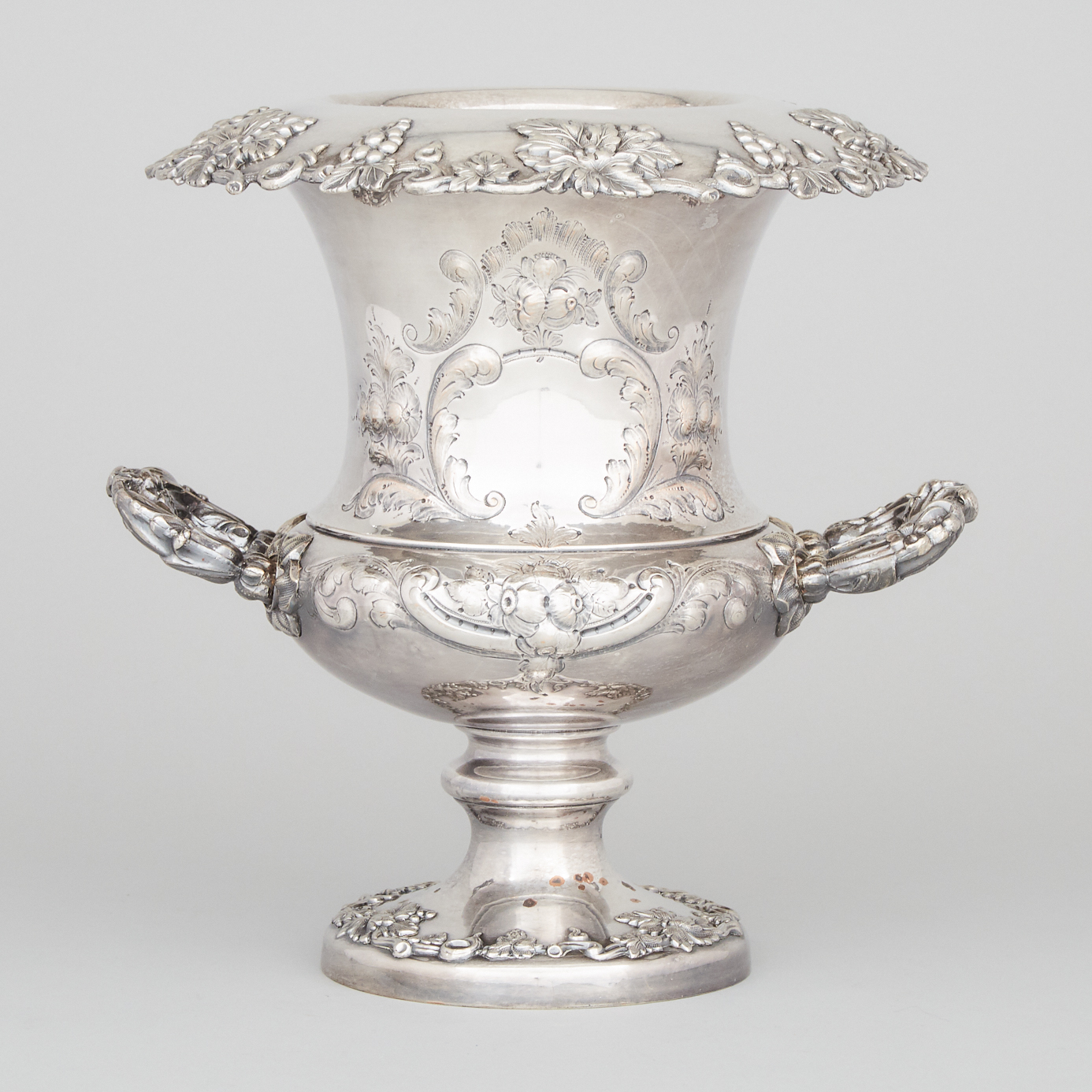 Victorian Silver Plated Wine Cooler, 19th century