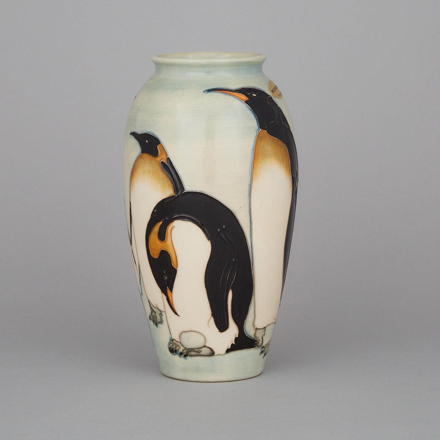 Moorcroft Penguins Vase, 29/350, c.1989