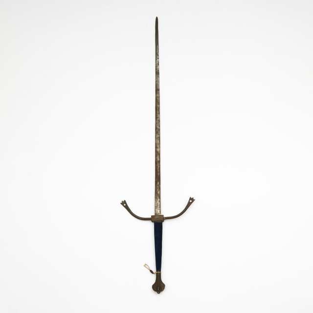 Victorian 16th Century German Style Two Handed Sword, 19th century