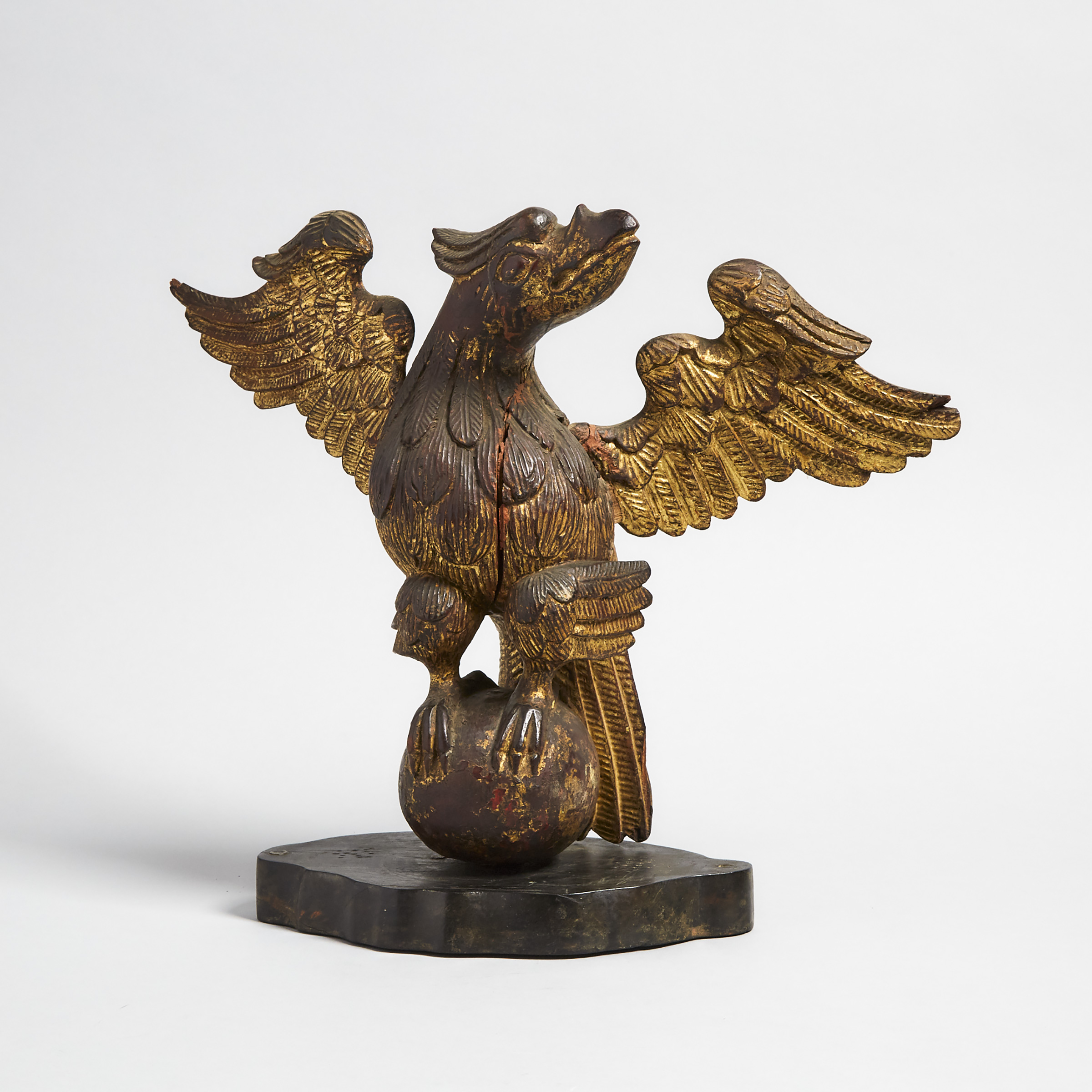 Gilt Wood Flagpole Eagle, 19th century or earlier