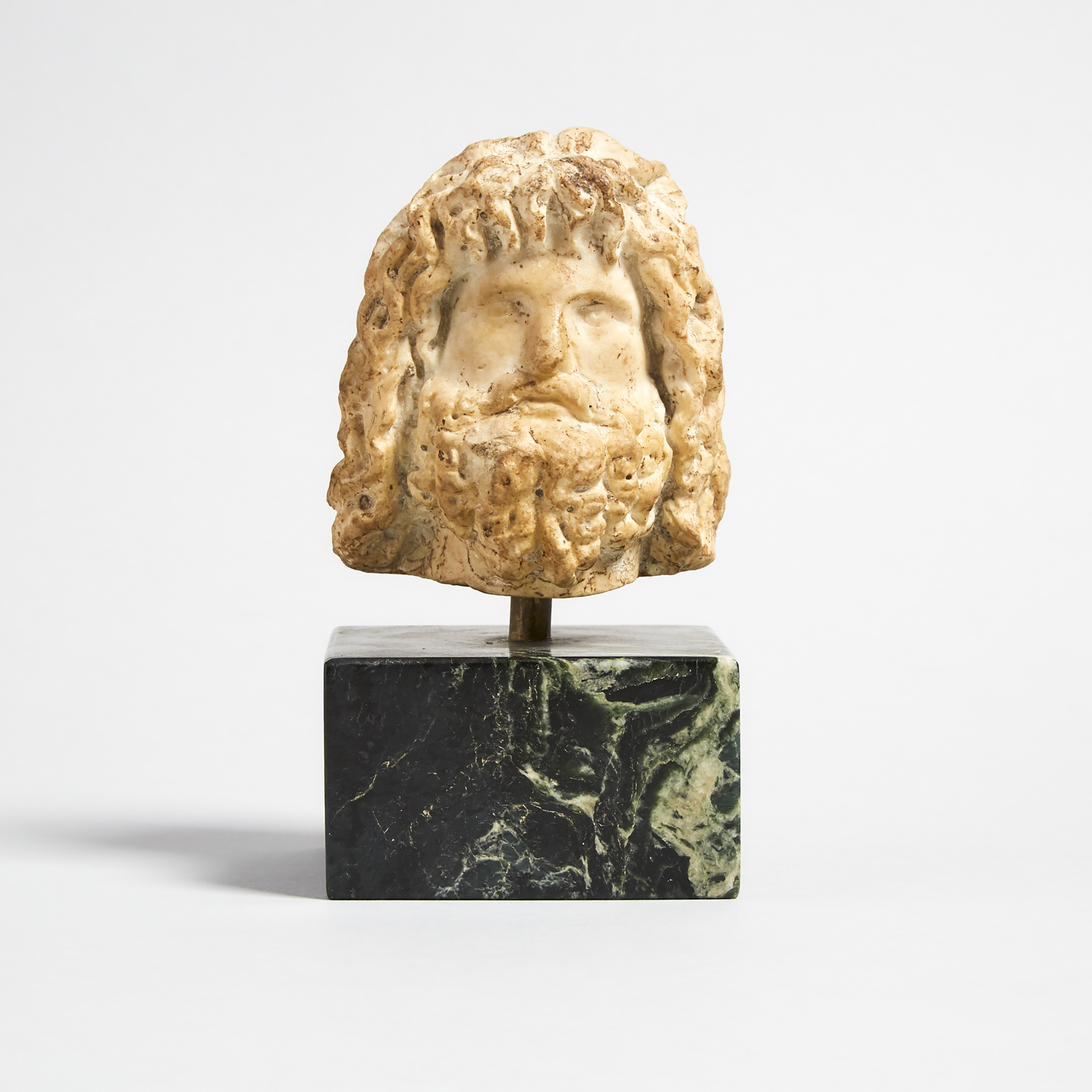 Roman Marble Head of Serapis, 2nd century A.D.