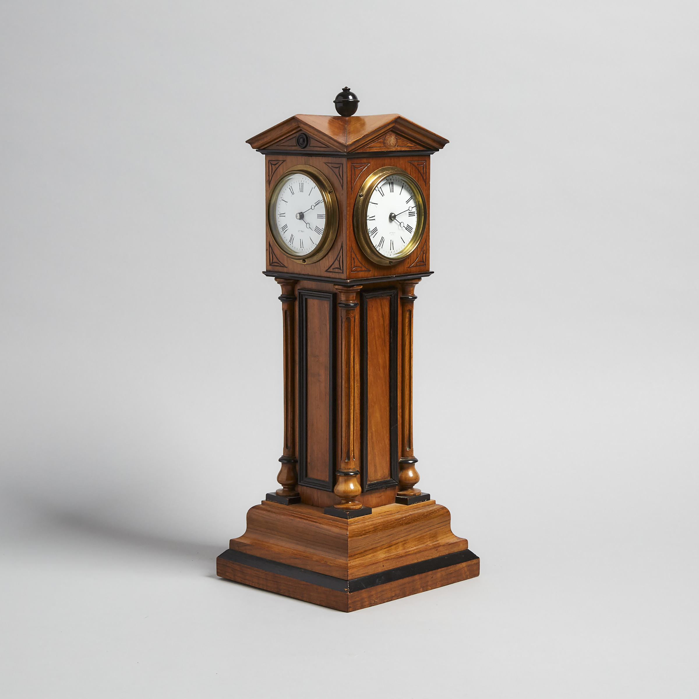 French Model of a Four Dial Tower Clock by Blumberg & Co. for Henry Marc, Paris, early 20th century