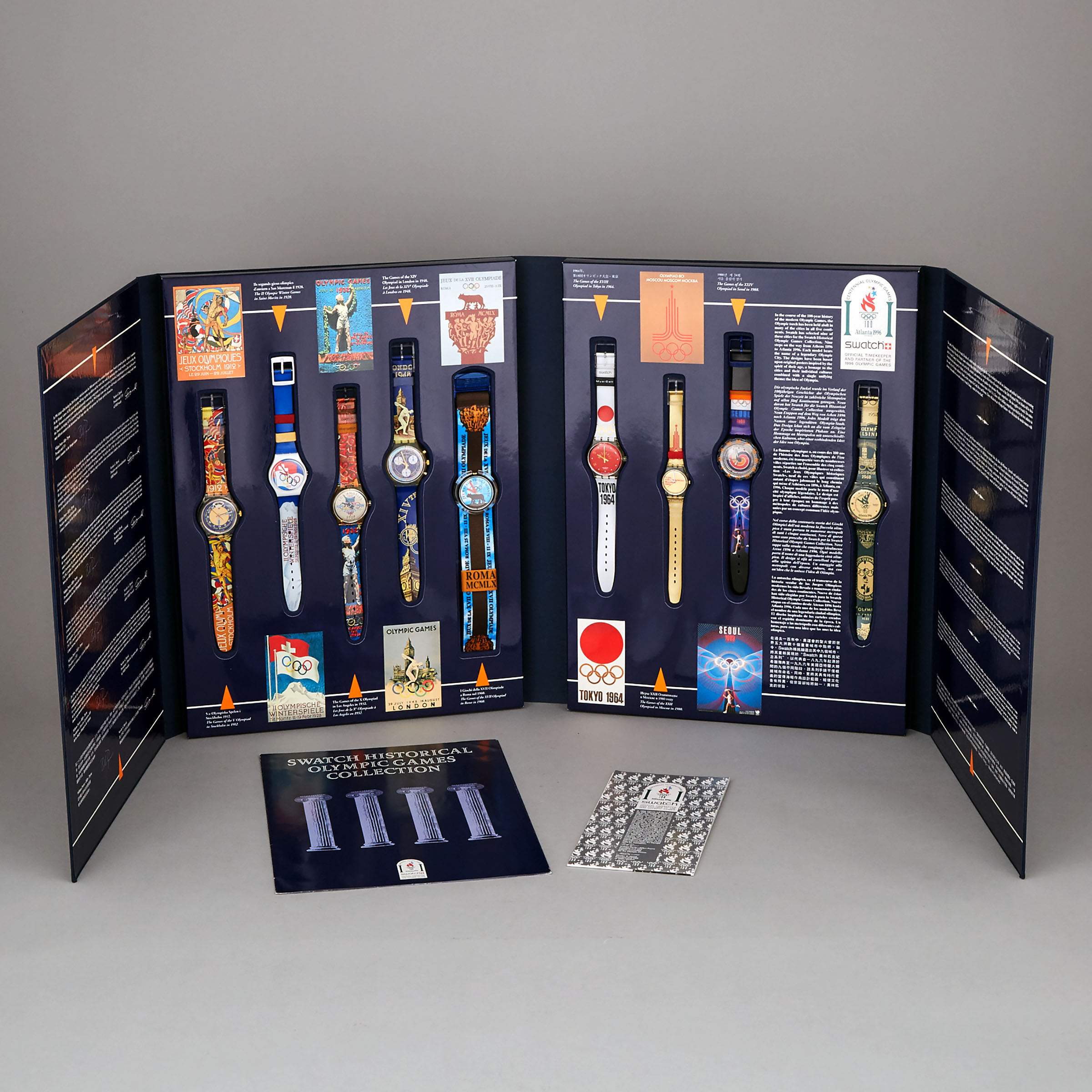 Swatch Historical Olympic Games Collection of Wristwatches, 1996