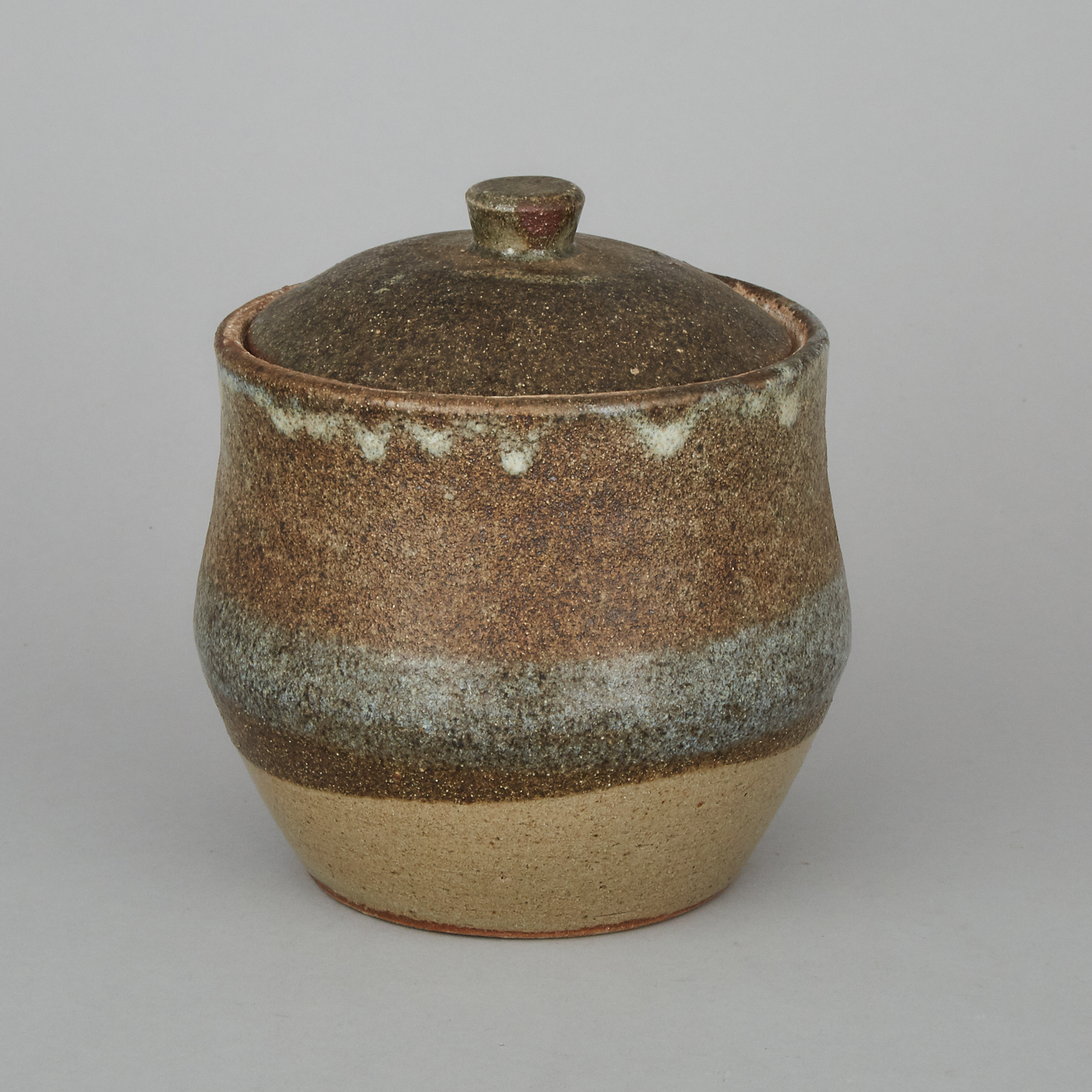 A Mingei Lidded Pottery Jar, Circa 1960
