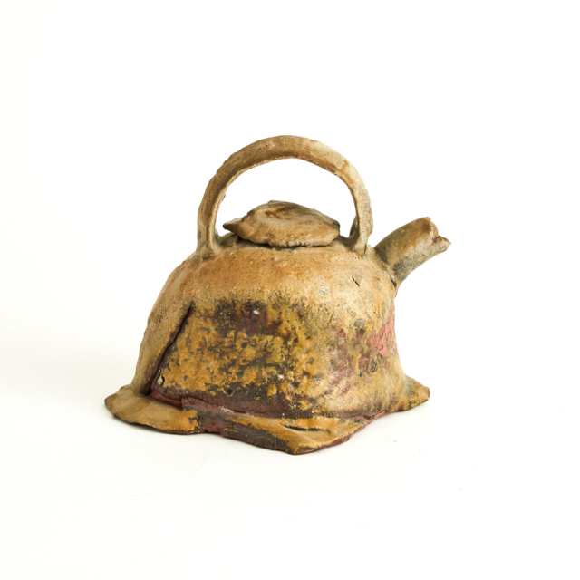 Chuck Hindes (American, b.1942), Stoneware Teapot, c.2000