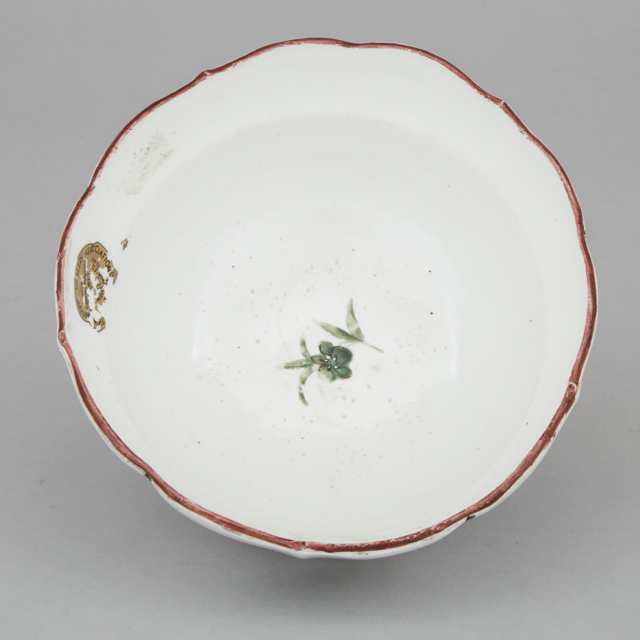 Bristol Green Garlands Waste Bowl, c.1775