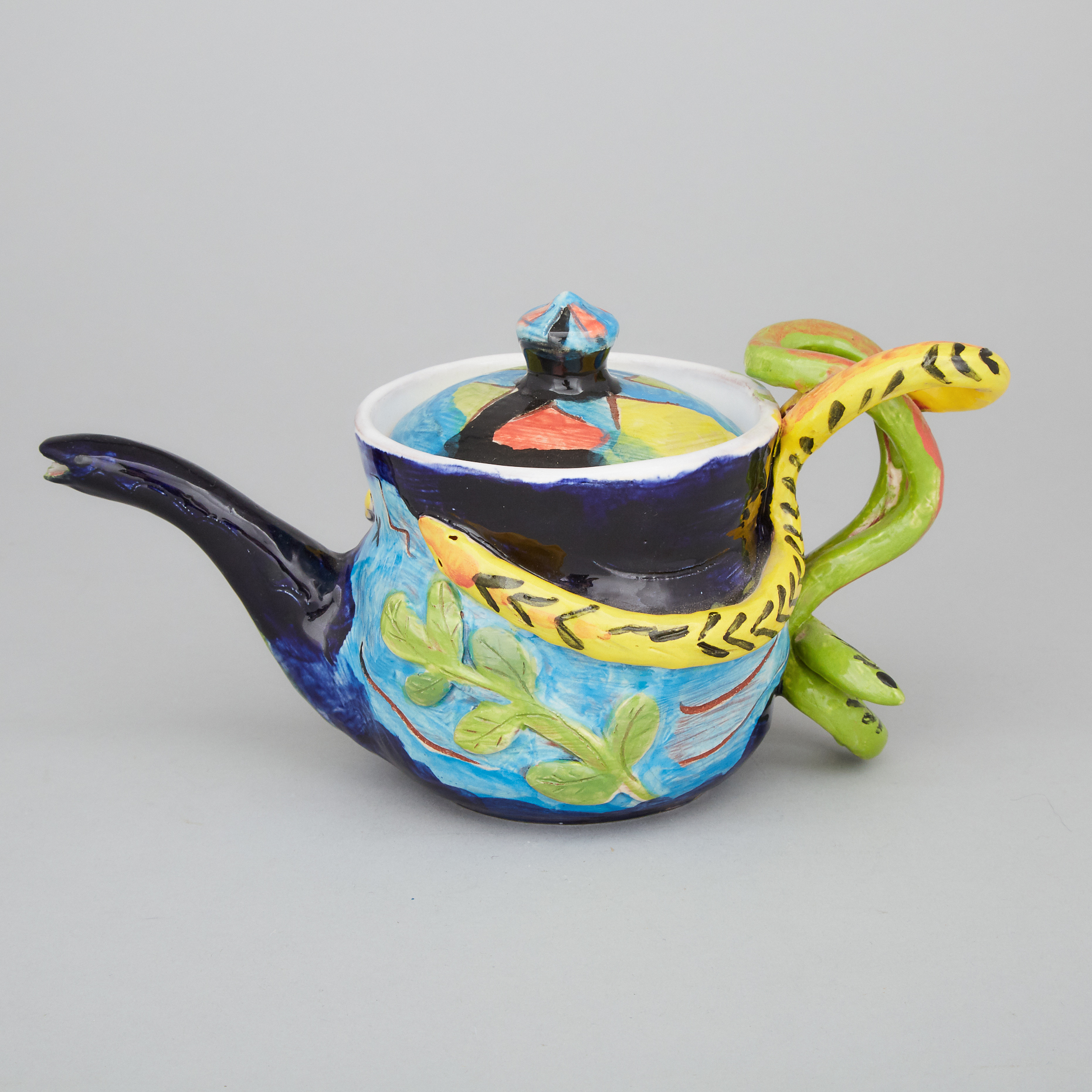 Mimi Cabri (Canadian, b.1934), Serpent Teapot, 1990s