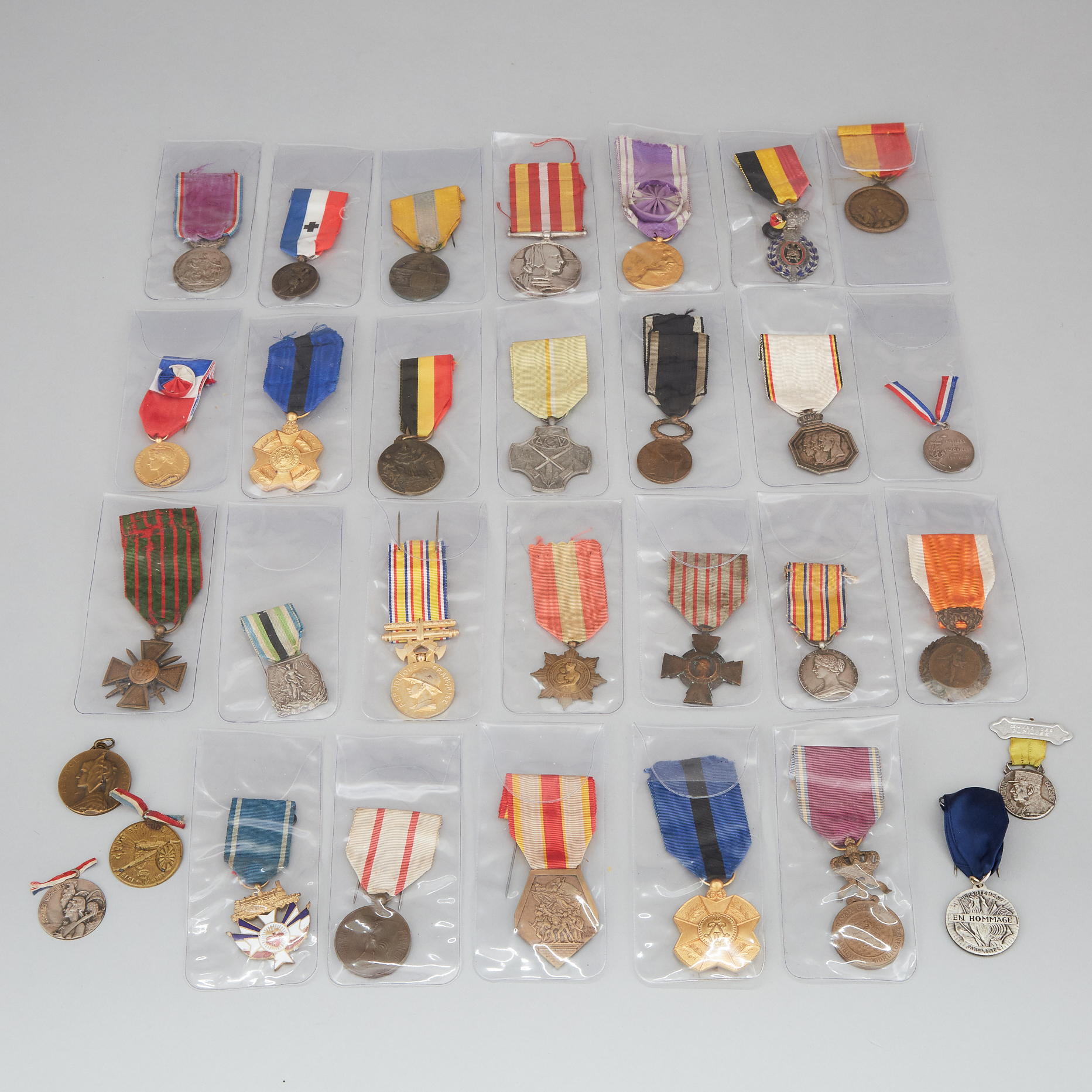 Collection of Mostly French Medals, late 19th-early 20th centuries