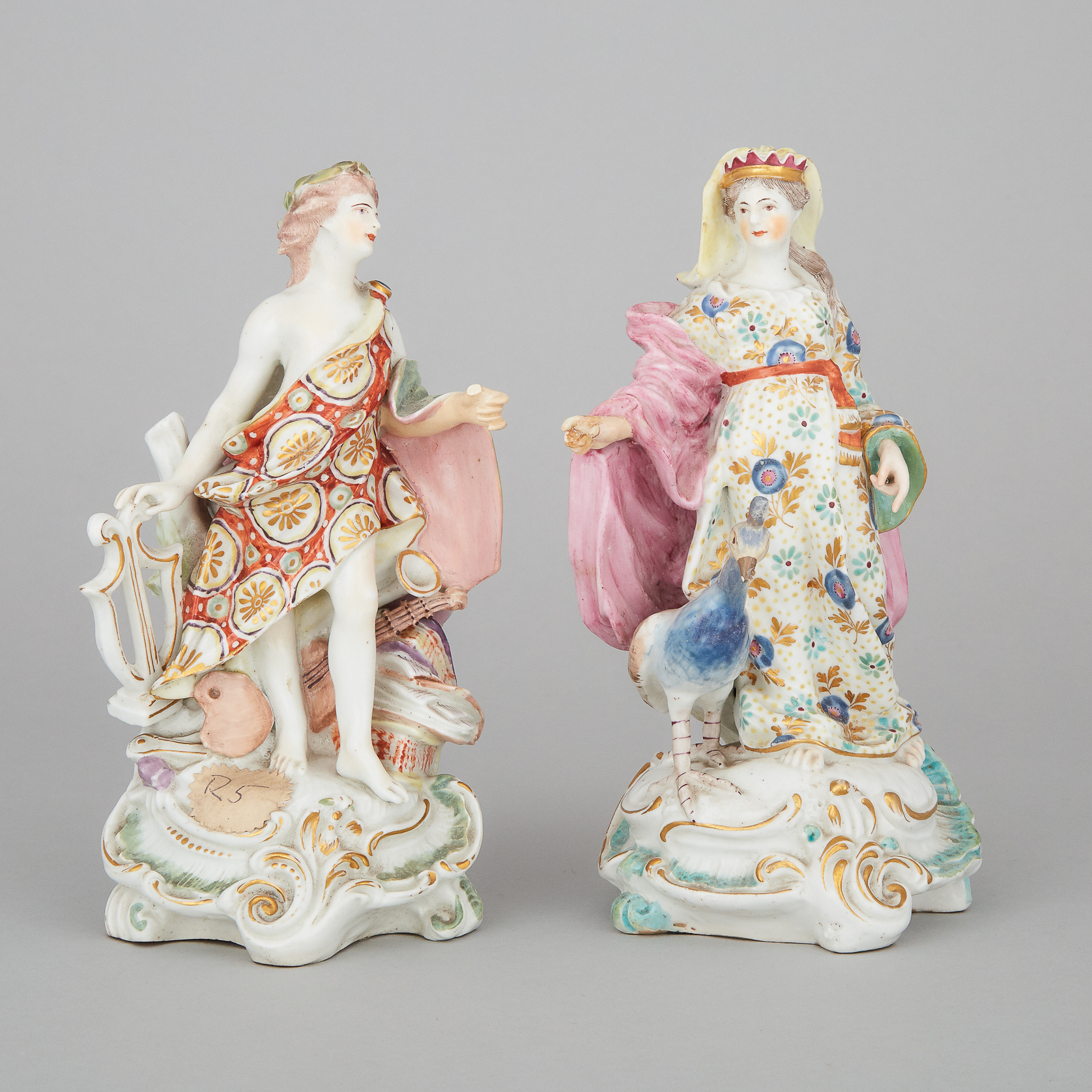 Pair of Derby Figures of Juno and Apollo, c.1765-70