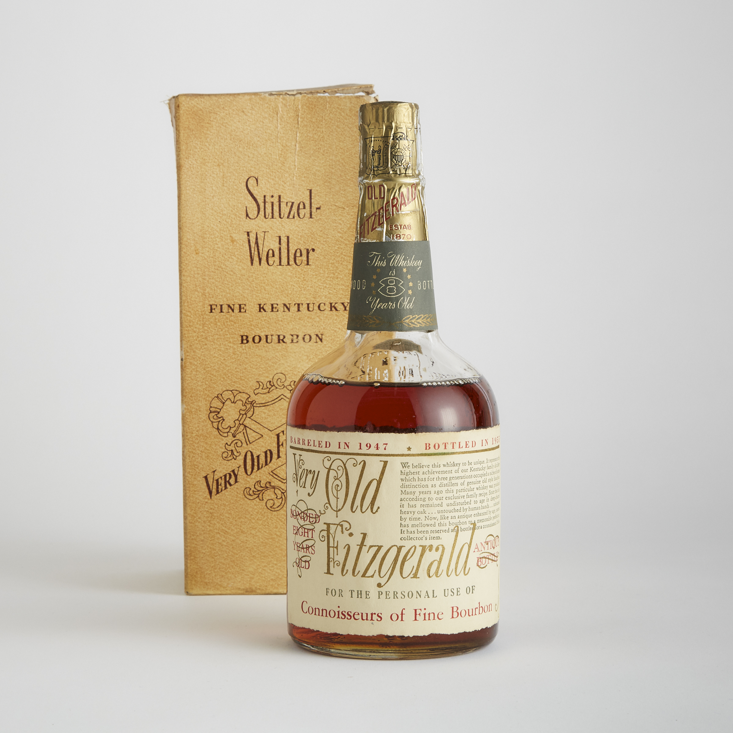 VERY OLD FITZGERALD BOURBON WHISKEY 8 YEARS (ONE 4/5 QUART)
