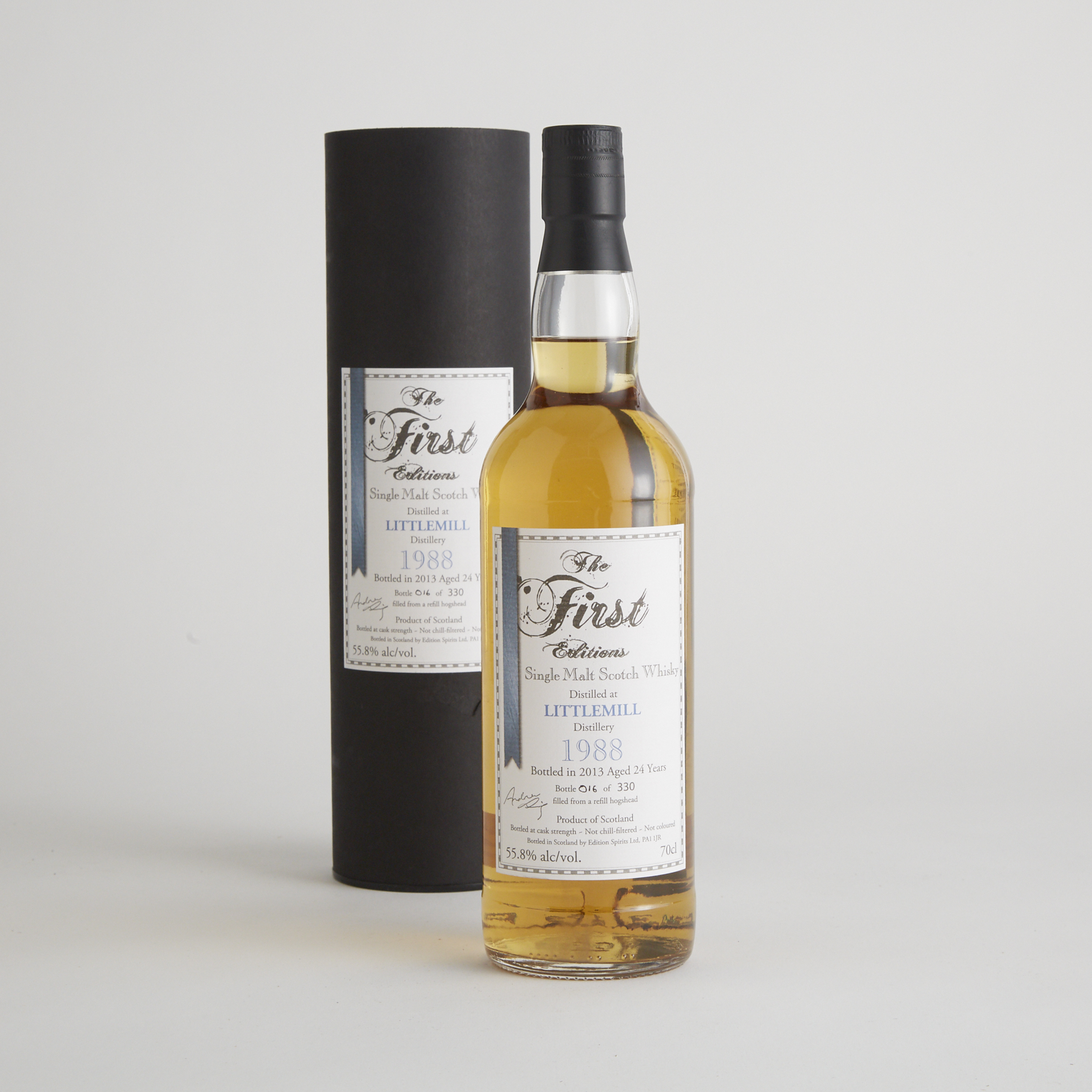 LITTLEMILL THE FIRST EDITIONS SINGLE MALT SCOTCH WHISKY 24 YEARS (ONE 70 CL)