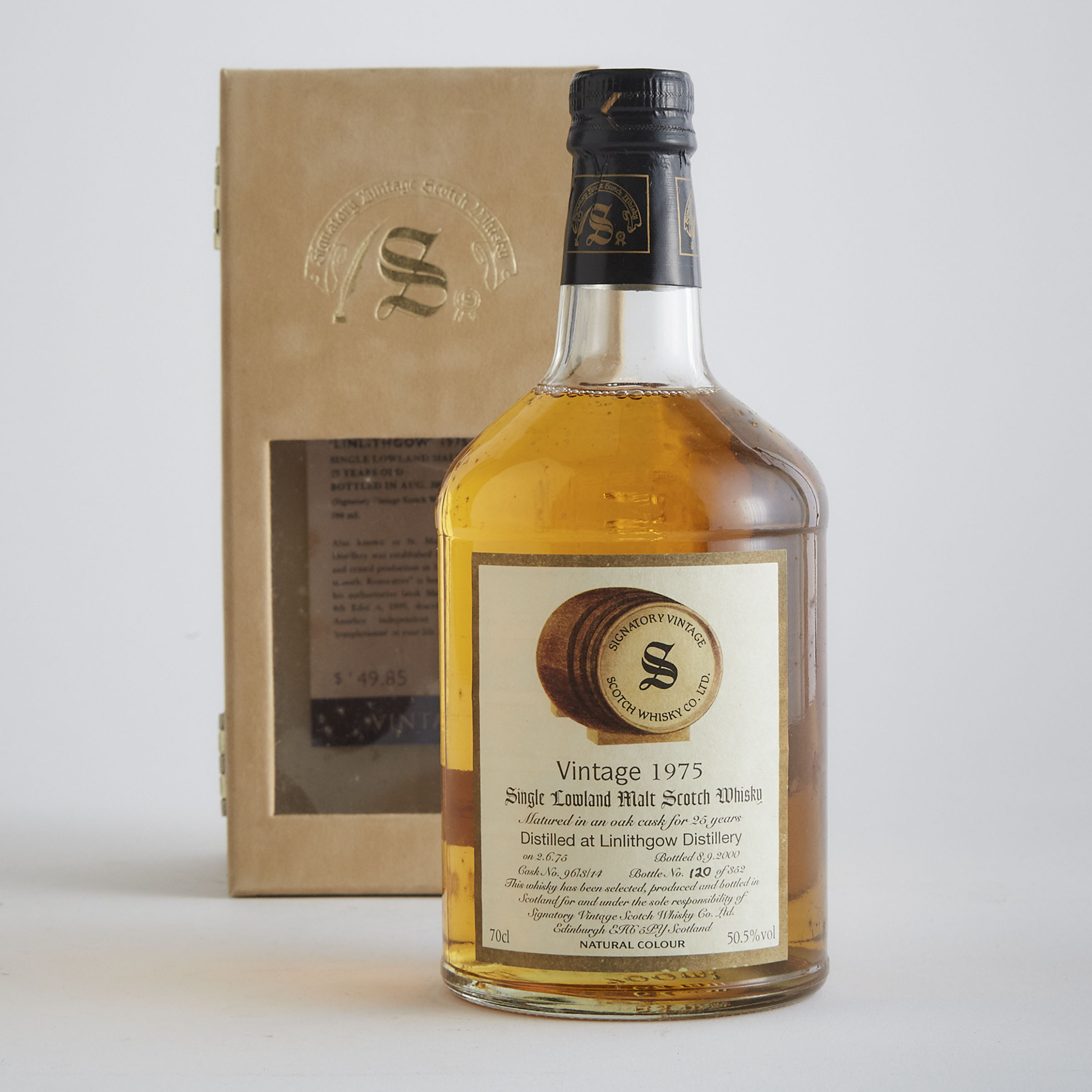 LINLITHGOW SINGLE LOWLAND MALT SCOTCH WHISKY 25 YEARS (ONE 70 CL)