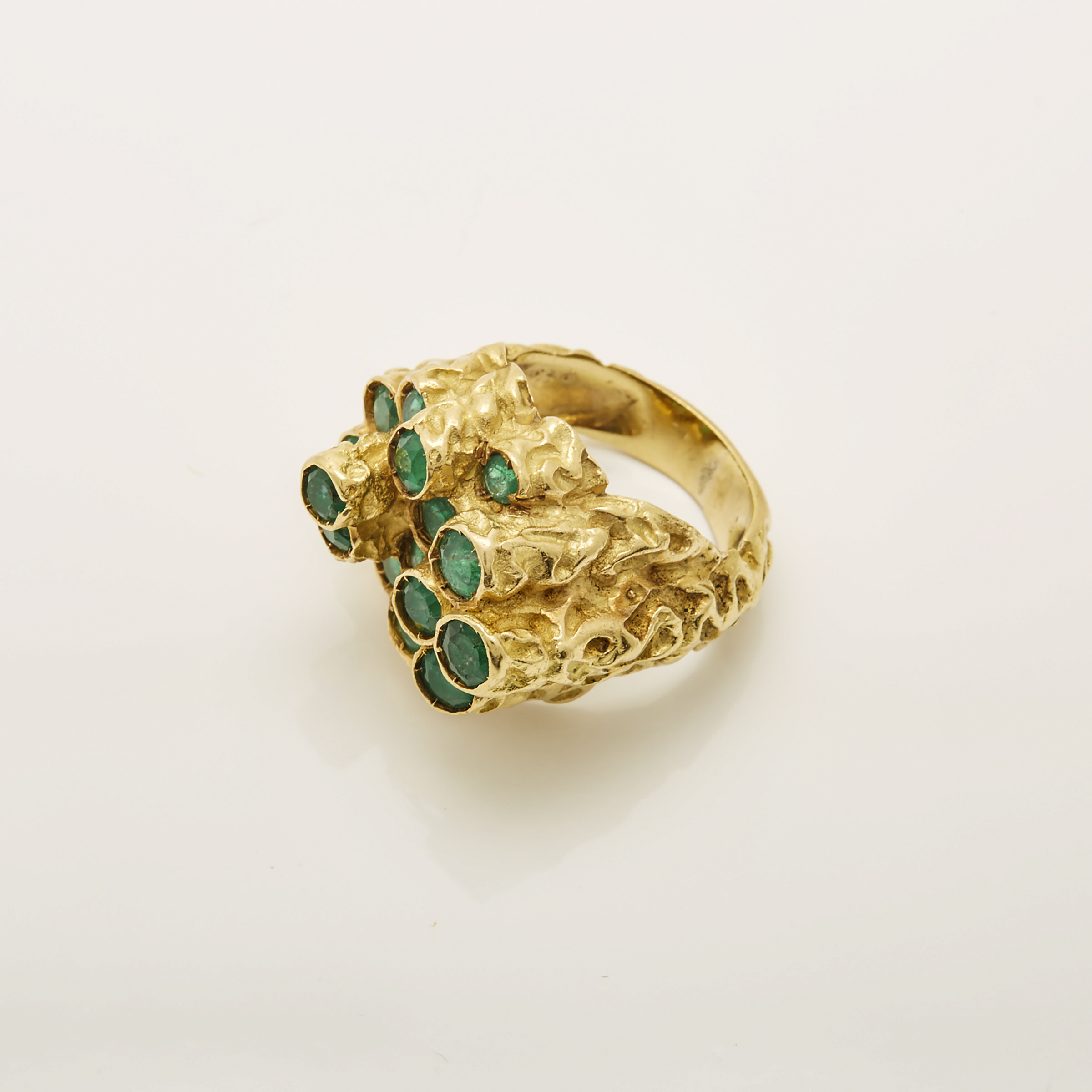 18k Yellow Gold Abstract Sculpted Ring