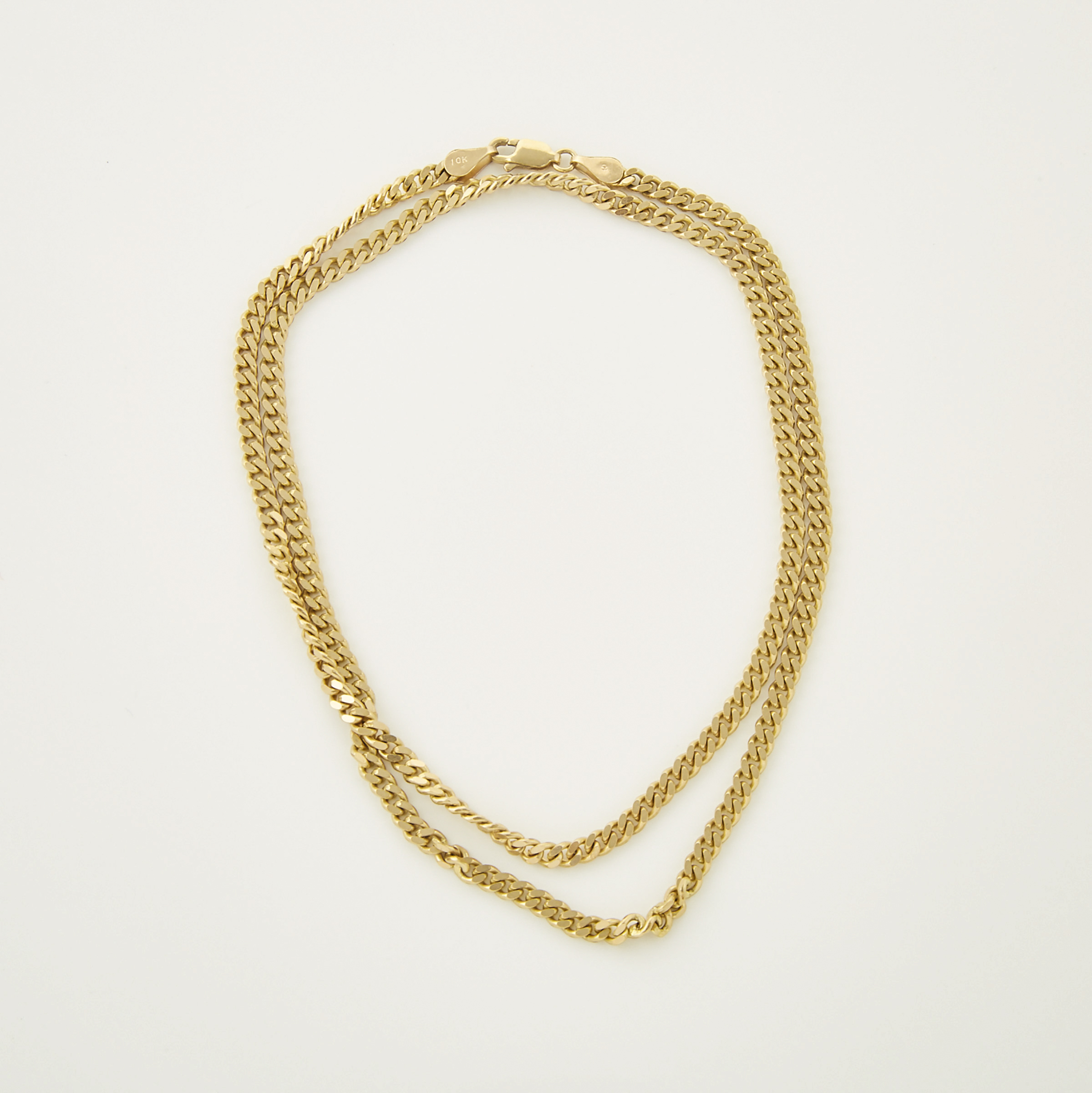 10k Yellow Gold Curb Link Chain