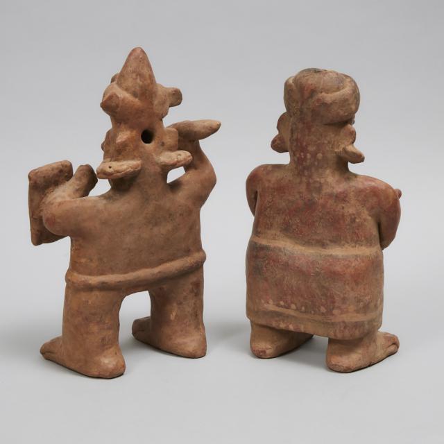 Large Nayarit Ixtlán del Río style Pottery Couple, West Mexico, 100 B.C. - 300 A.D.