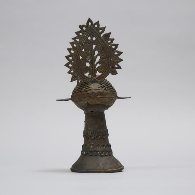 Hindu Temple Dhokra Vahana Figure of a Peacock, 18th/early 19th century