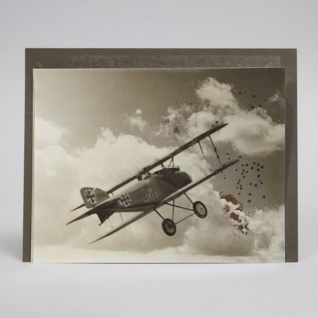 Four Photographs of a German Albatros D.II Biplane, early-mid 20th century