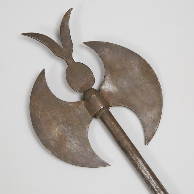 Indo-Persian Double Headed Processional Tabar Battle Axe, 19th century 