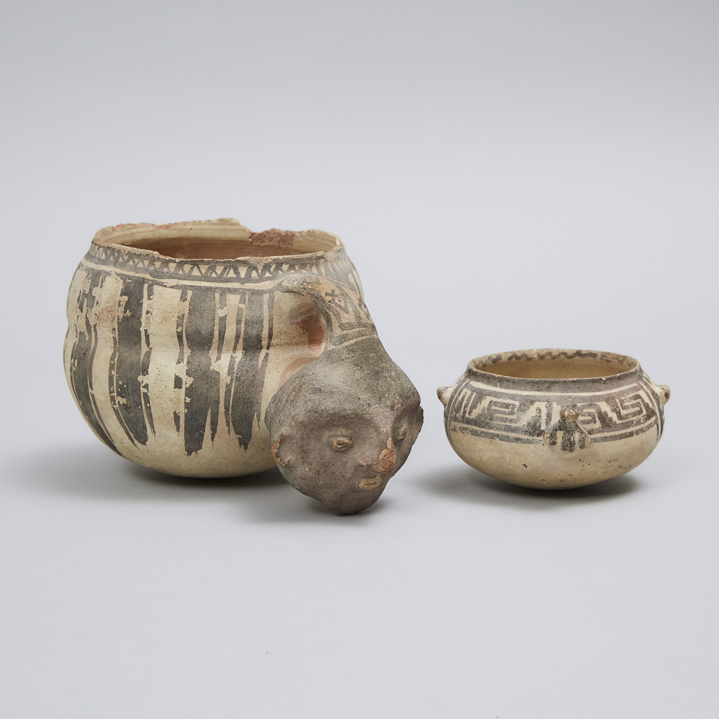 Two Chancay Pottery Bowls, West Peru, 1000-1470 A.D.