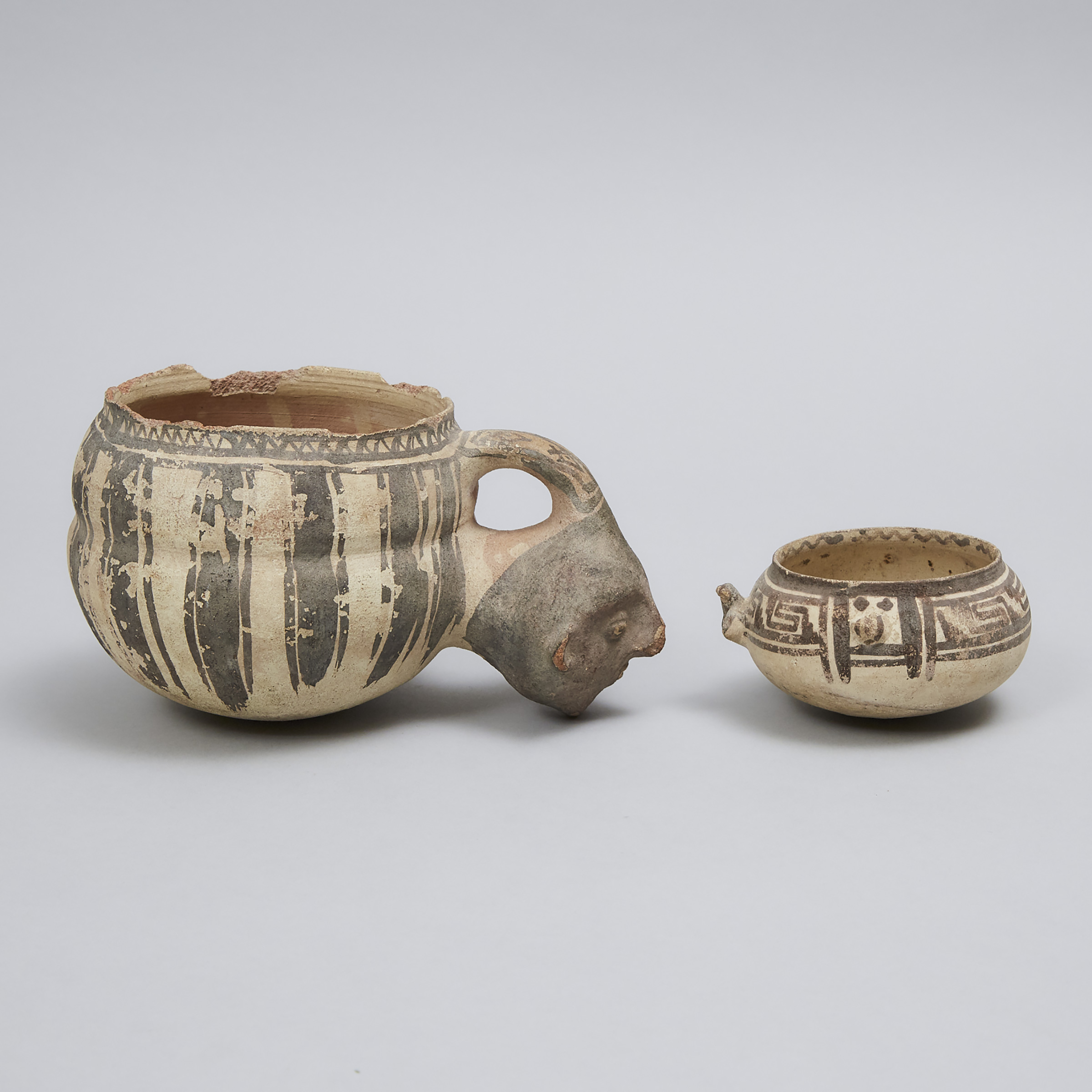 Two Chancay Pottery Bowls, West Peru, 1000-1470 A.D.