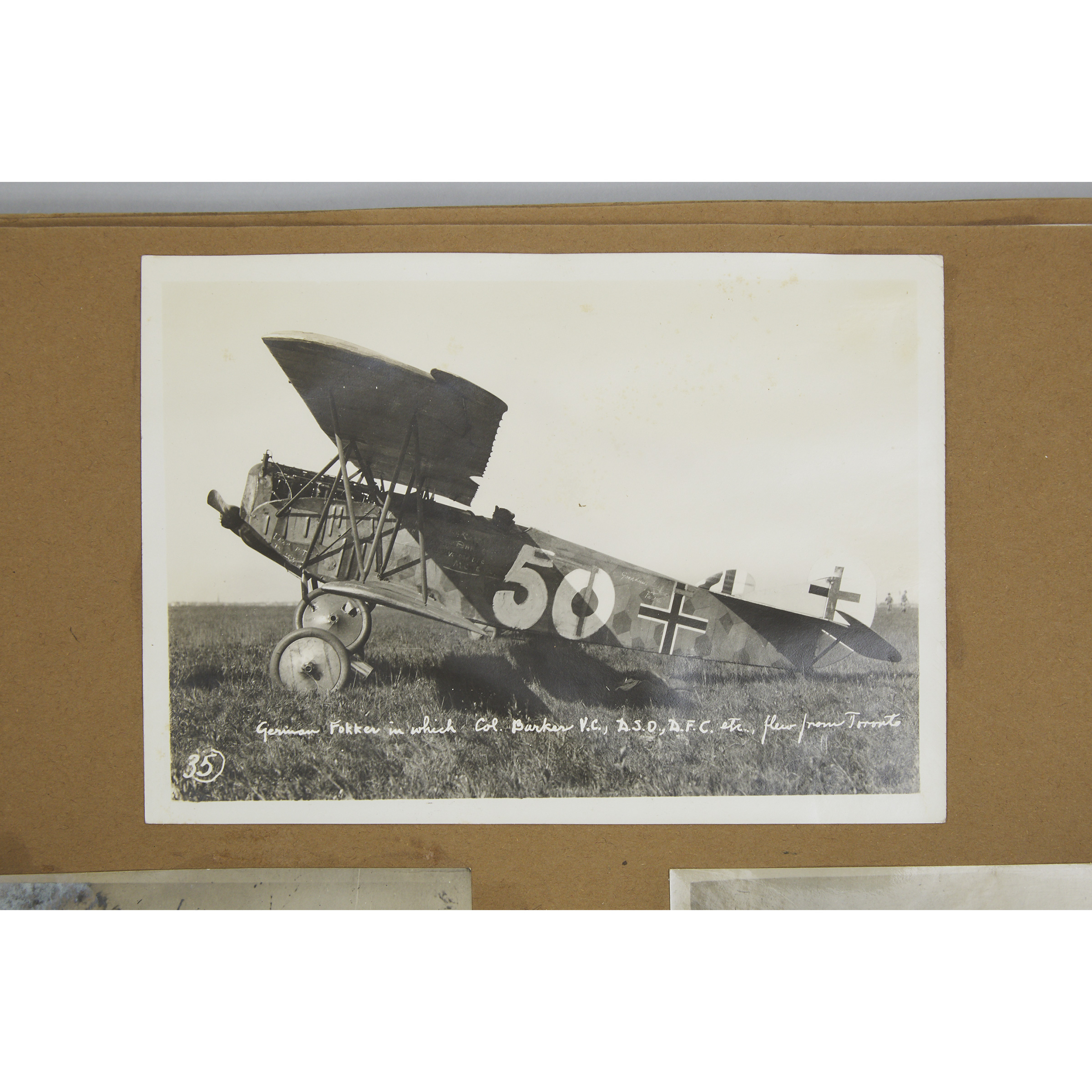 WWI Aviation Interest: Collection of Photographs of Canadian, American, French Flying Aces, Biplanes and Related Images, c.1917
