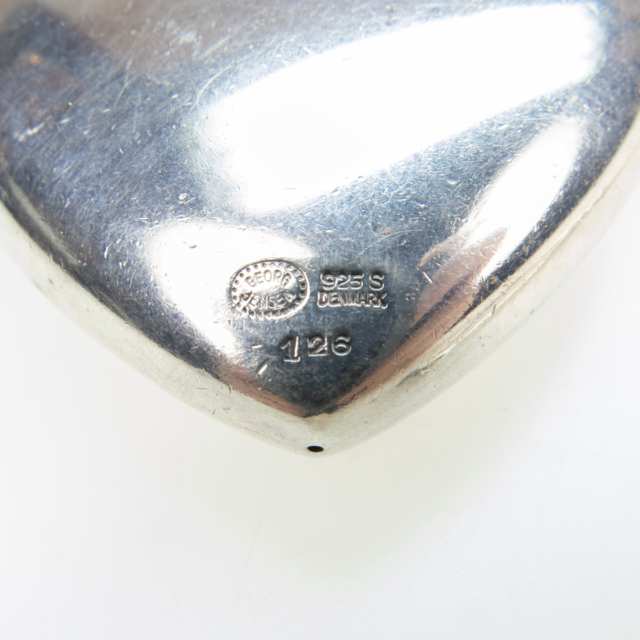 Georg Jensen Danish Sterling Silver Heart-Shaped Pendant