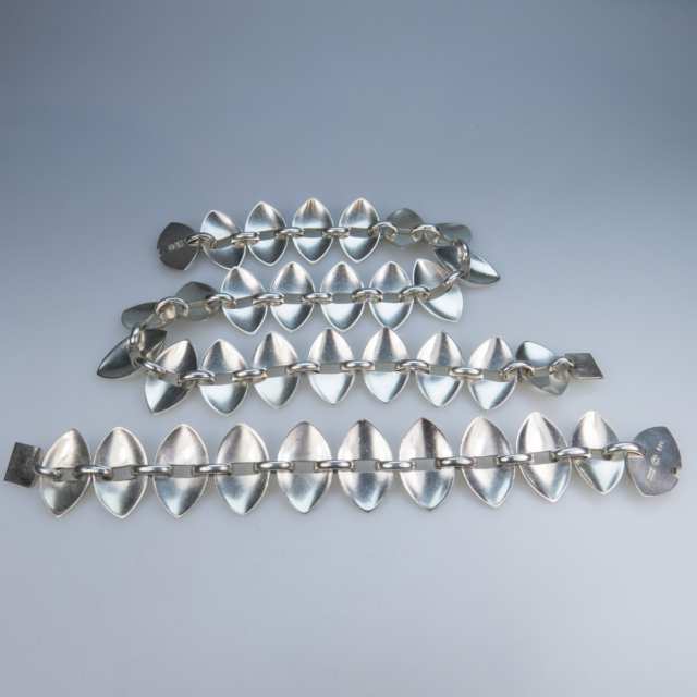 Georg Jensen Danish Sterling Silver Necklace And Bracelet