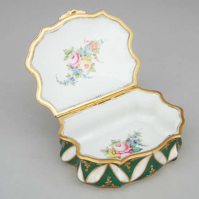 French Porcelain Trinket Box, 20th century
