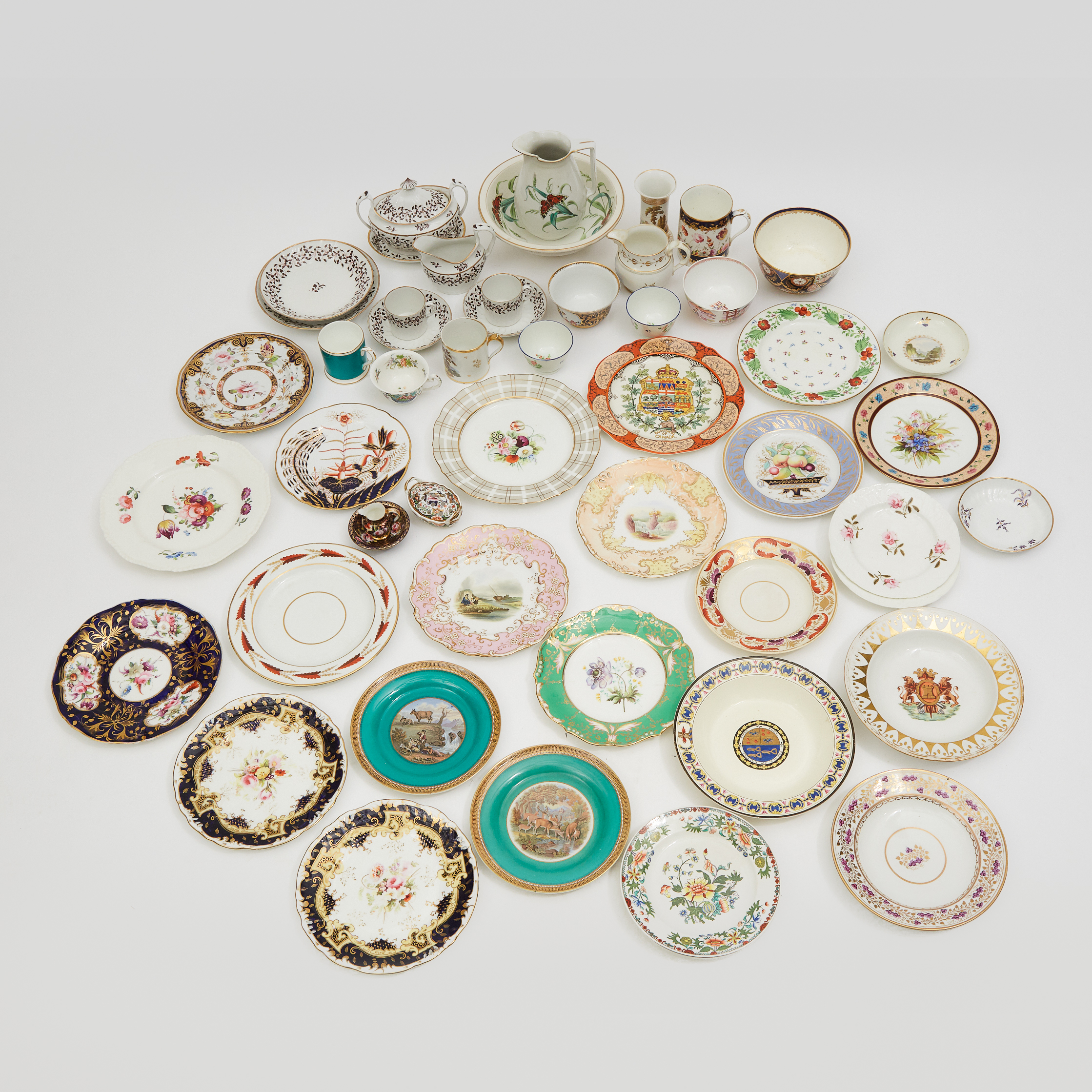 Group of English Pottery and Porcelain, 19th century