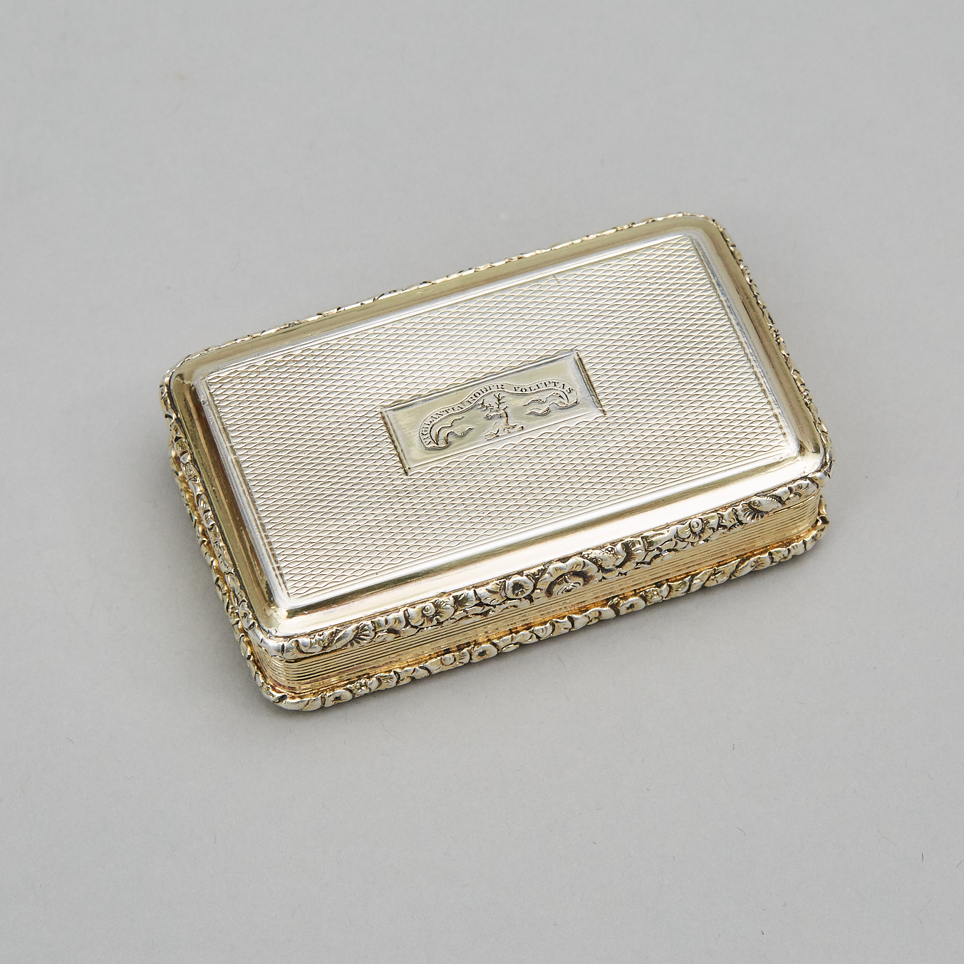 George IV Silver Rectangular Snuff Box, John Shaw, Birmingham, 1820