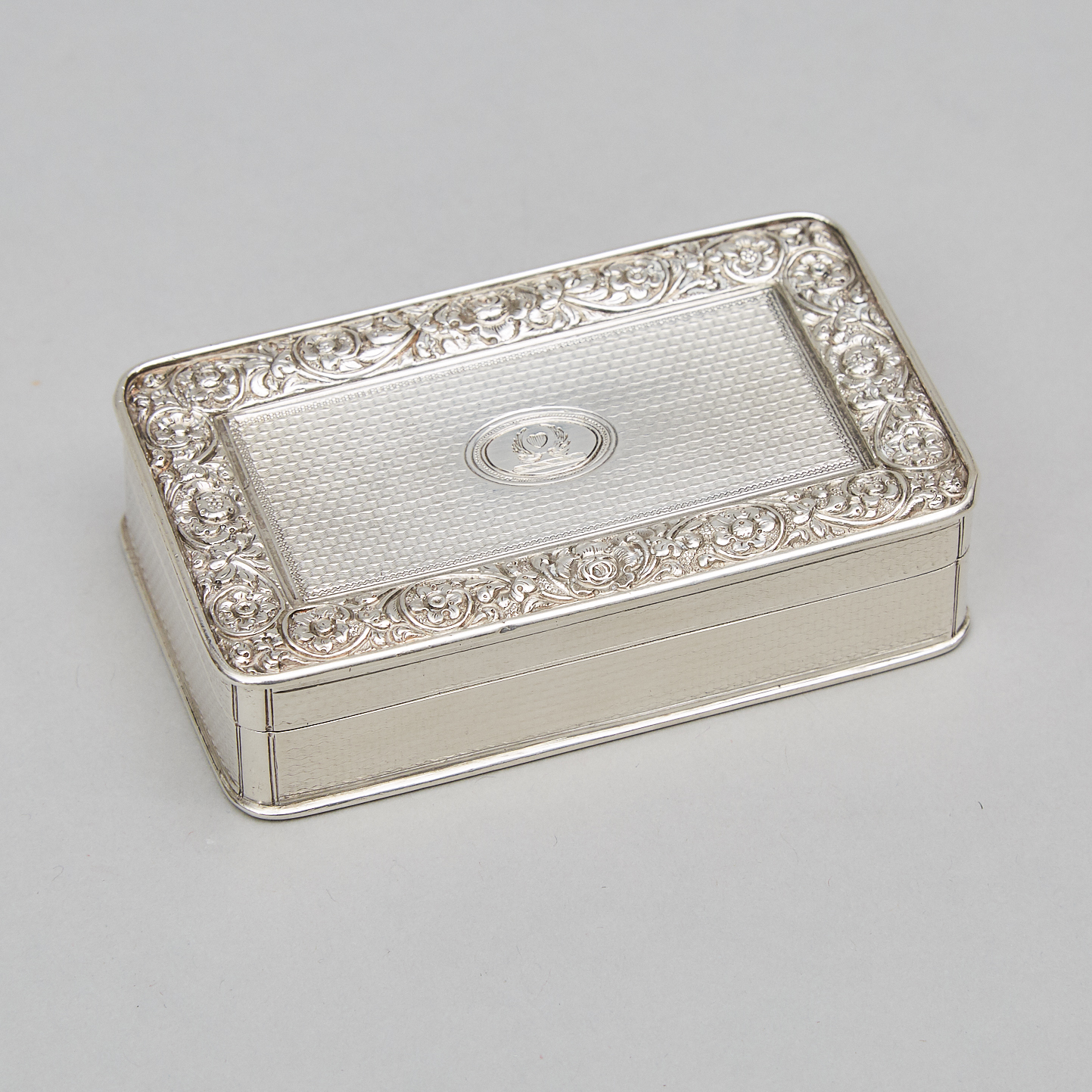 George III Silver Rectangular Table Snuff Box, William Ellerby, London, 1818