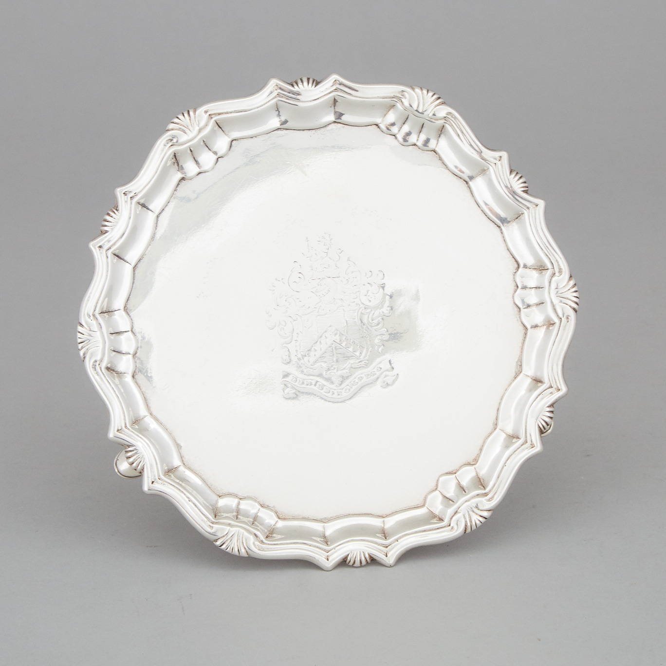 George II Silver Small Salver, Robert Abercromby, London, 1741