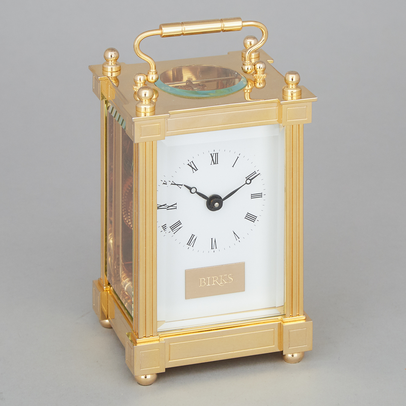 Birks Jewellers Carriage Clock, late 20th century