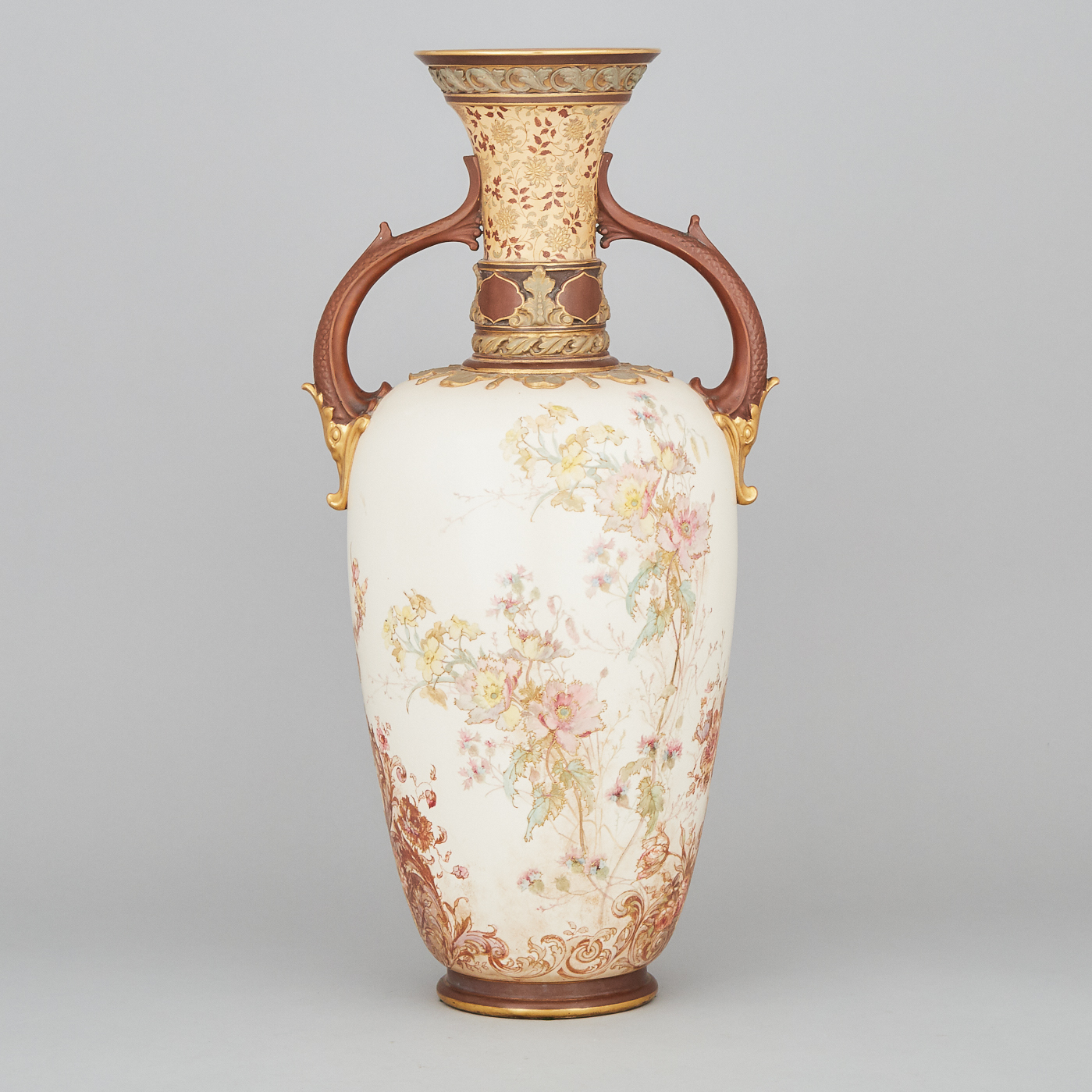 Doulton Burslem ‘Doulton & Slater’s Patent’ Two-Handled Vase, c.1895