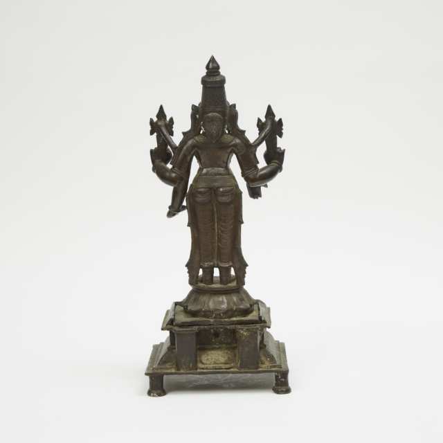 A Bronze Standing Figure of Shiva