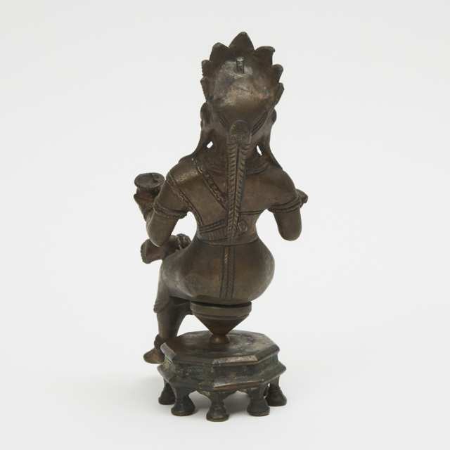 A Bronze Crowned Deity, 19th Century