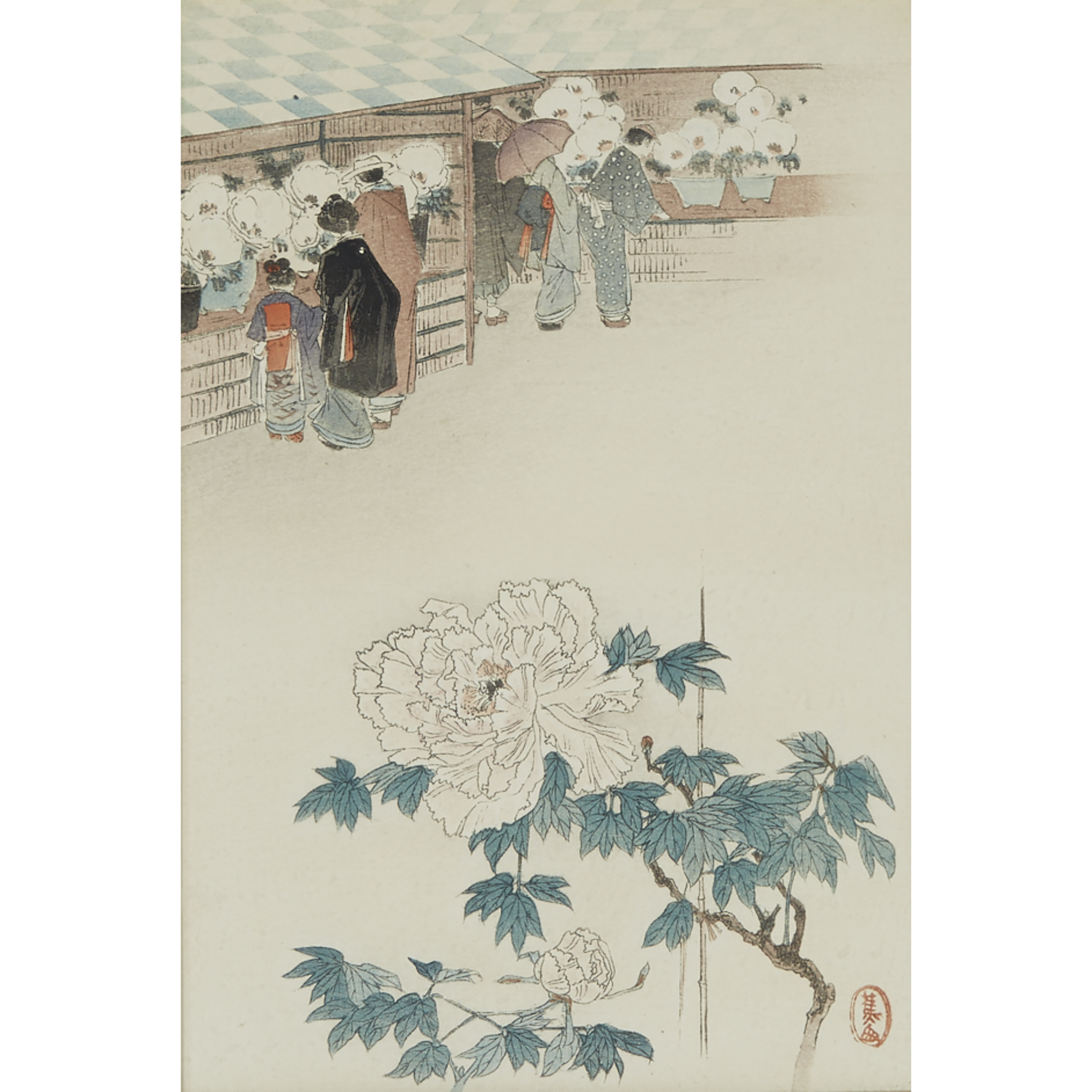 Yoshimune Arai (1873-1945), Three Woodblock Prints, Early 20th Century