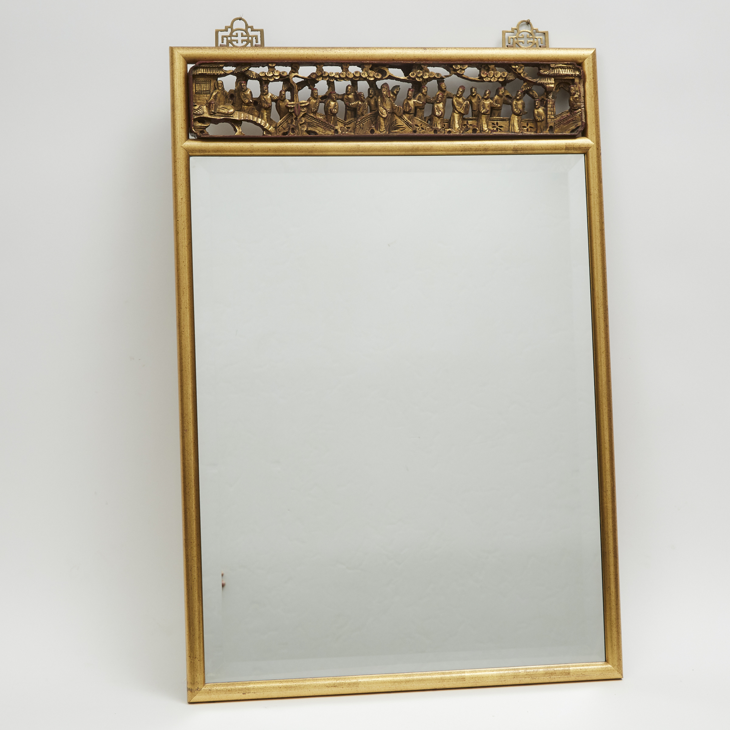 A Chinese Gilt Carving Inlaid Mirror